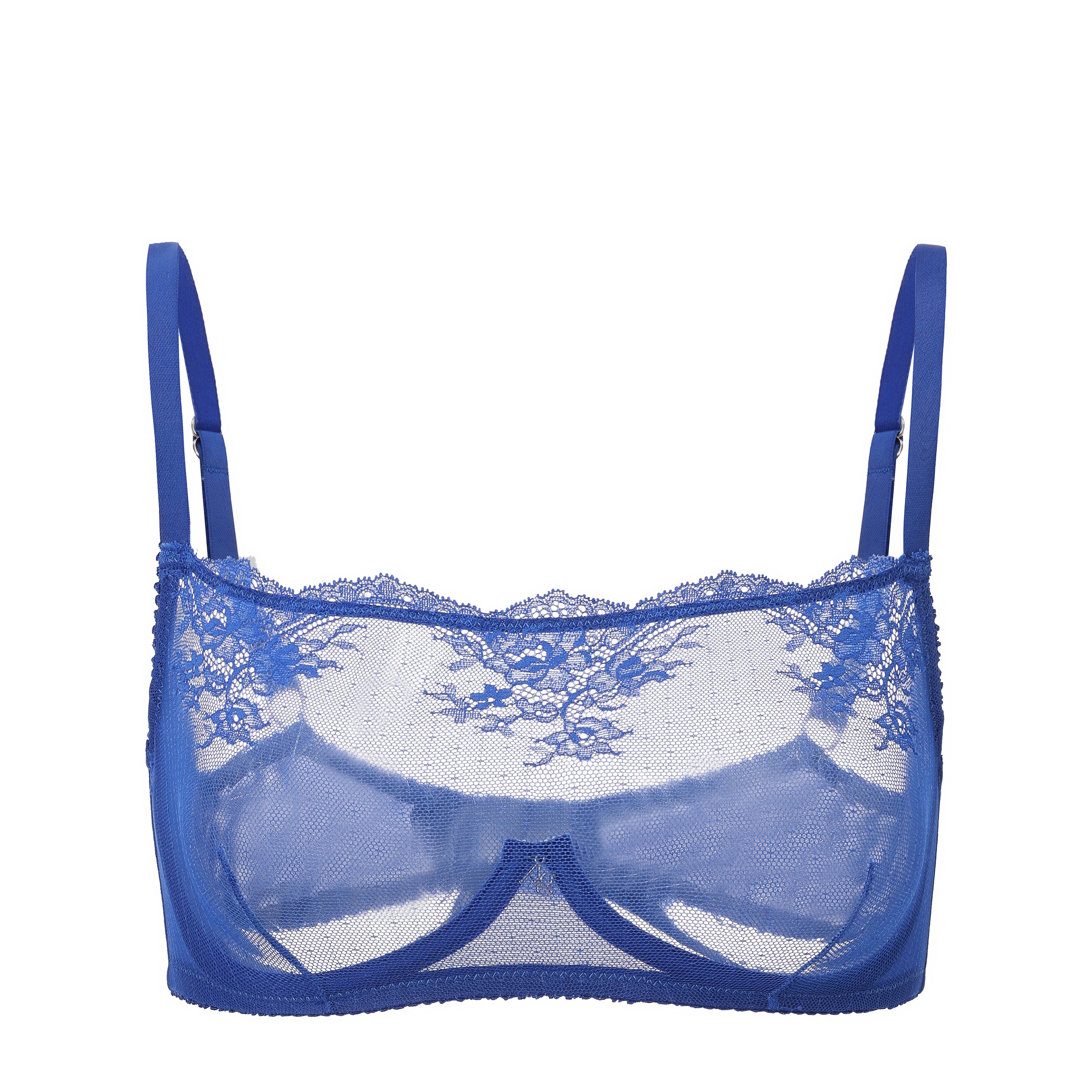 Kim High Neck Sheer Lace Underwire Bra | Amour d'Agnette Lingerie by Amour d'Agnette