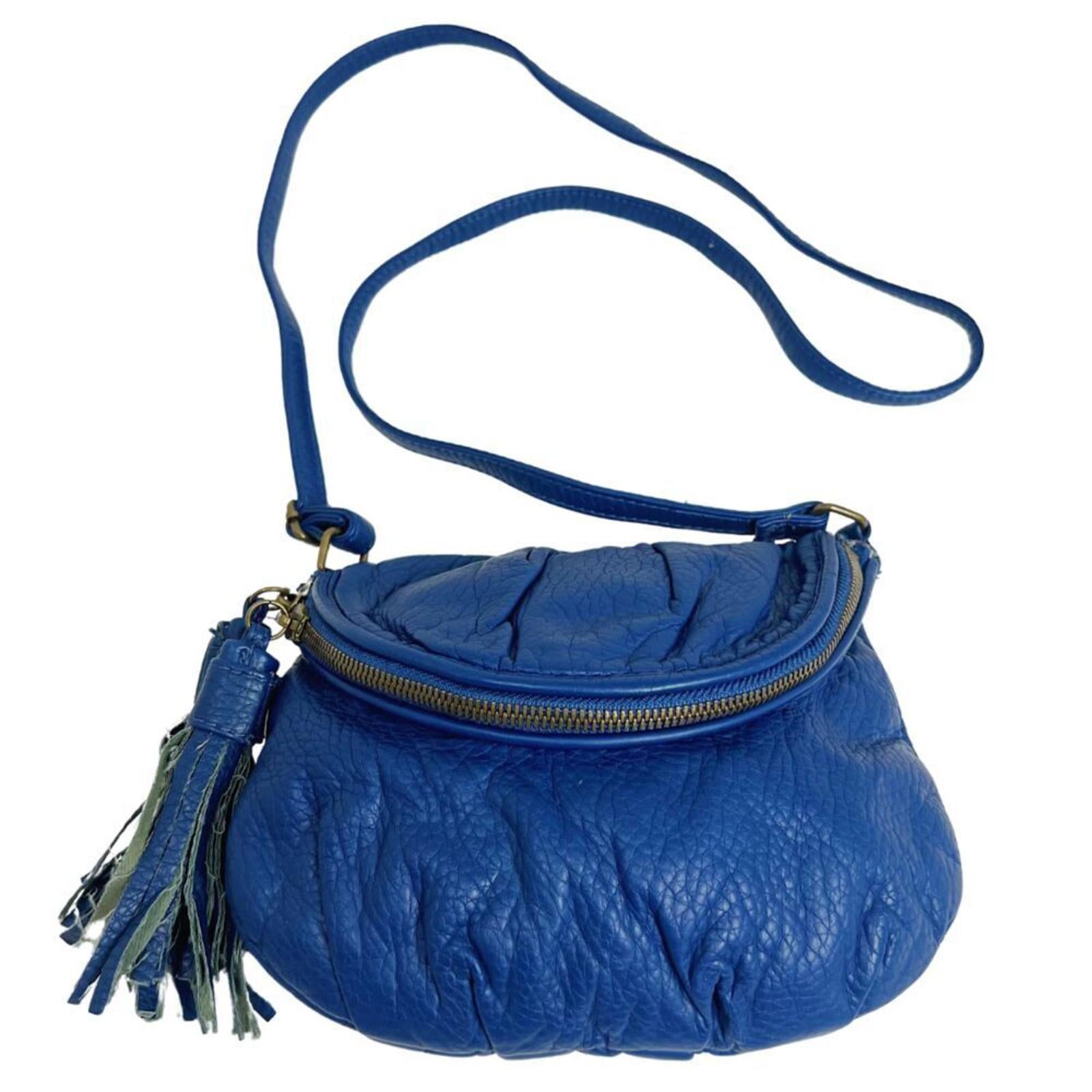 Deux Lux for American Eagle Outfitters Blue Faux Leather Crossbody Bag by Hot Girl Secondhand