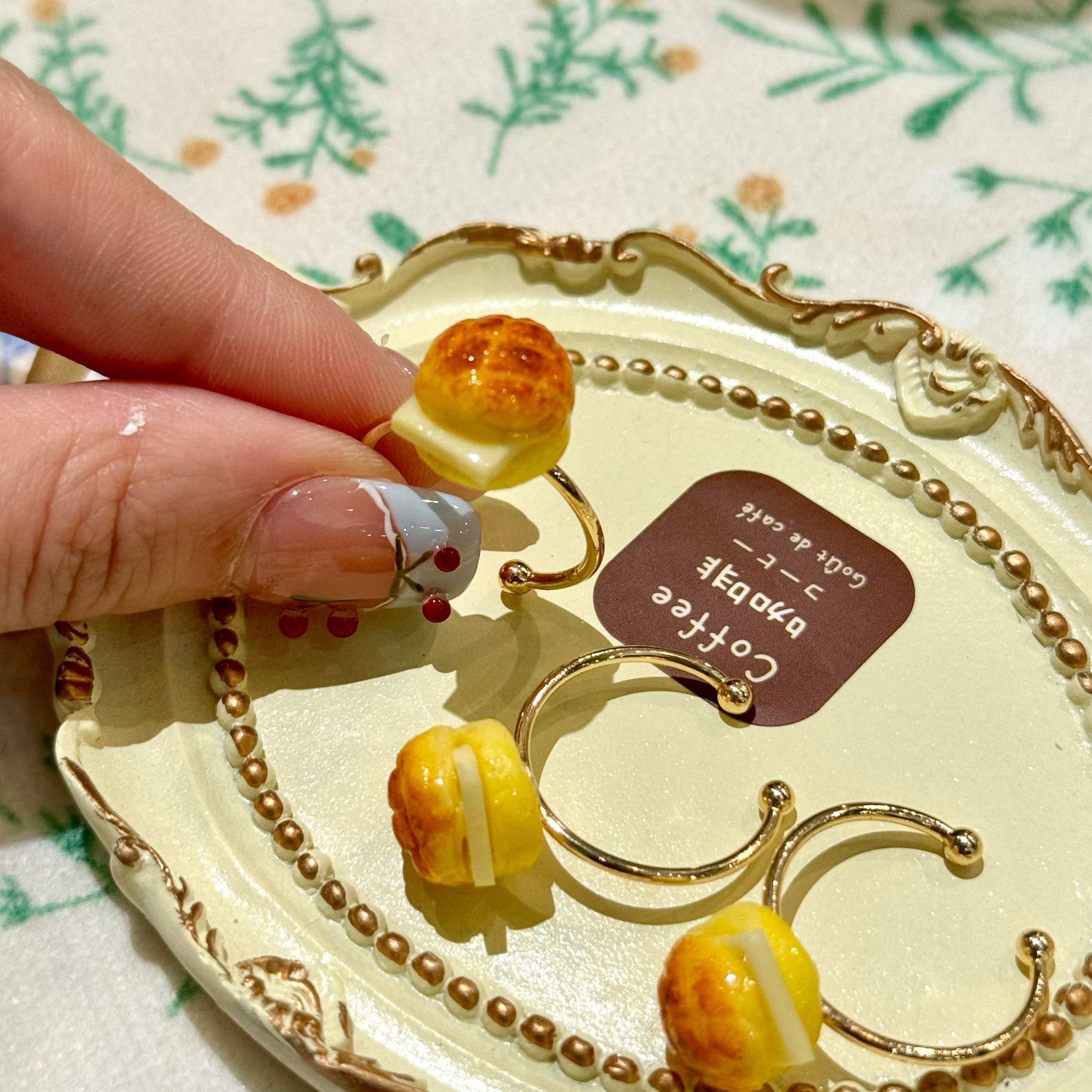 Kawaii Pineapple Bun Adjustable Ring Cute Jewelry - Pudding Party by Land Decora