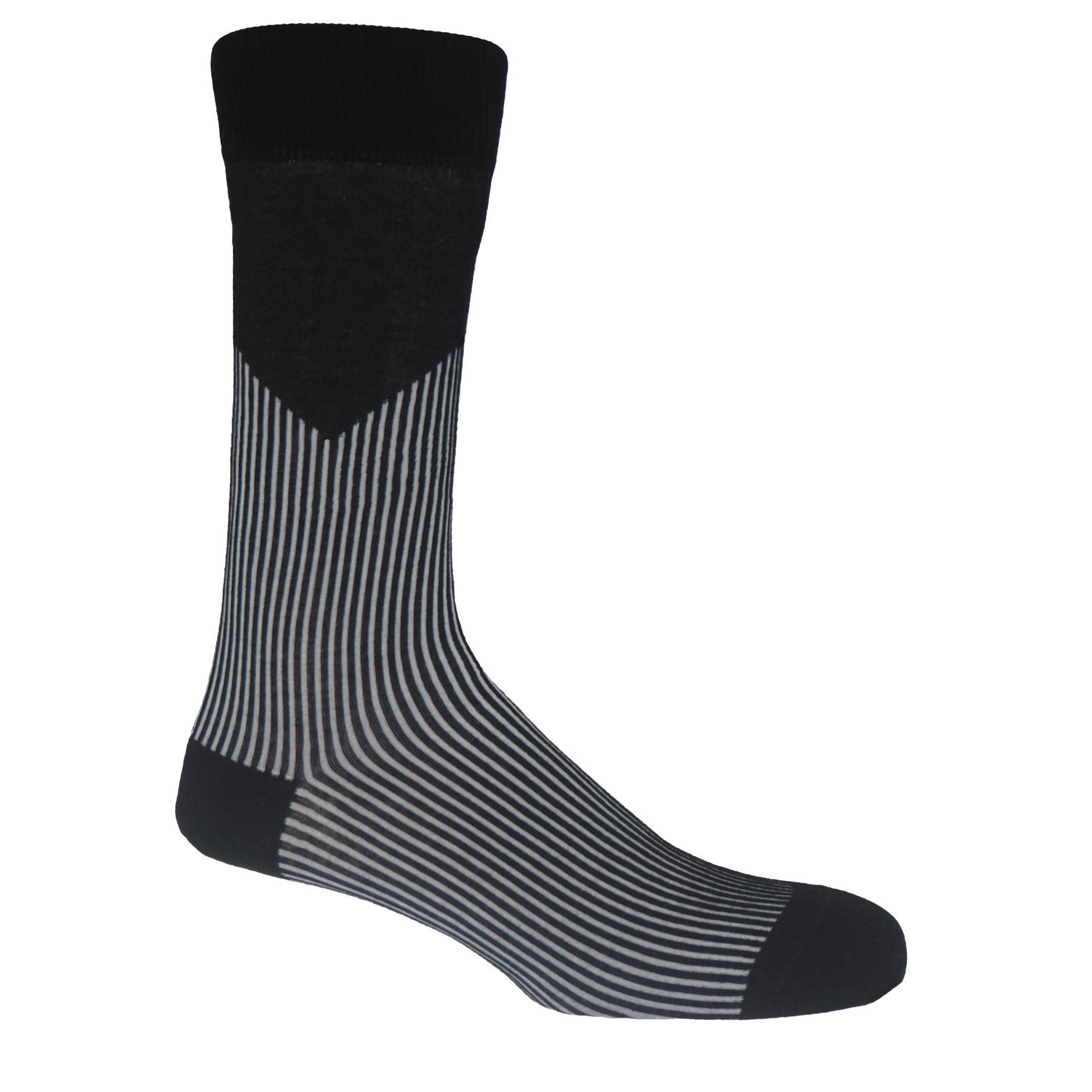 V-Stripe Men's Socks - Black by Peper Harow
