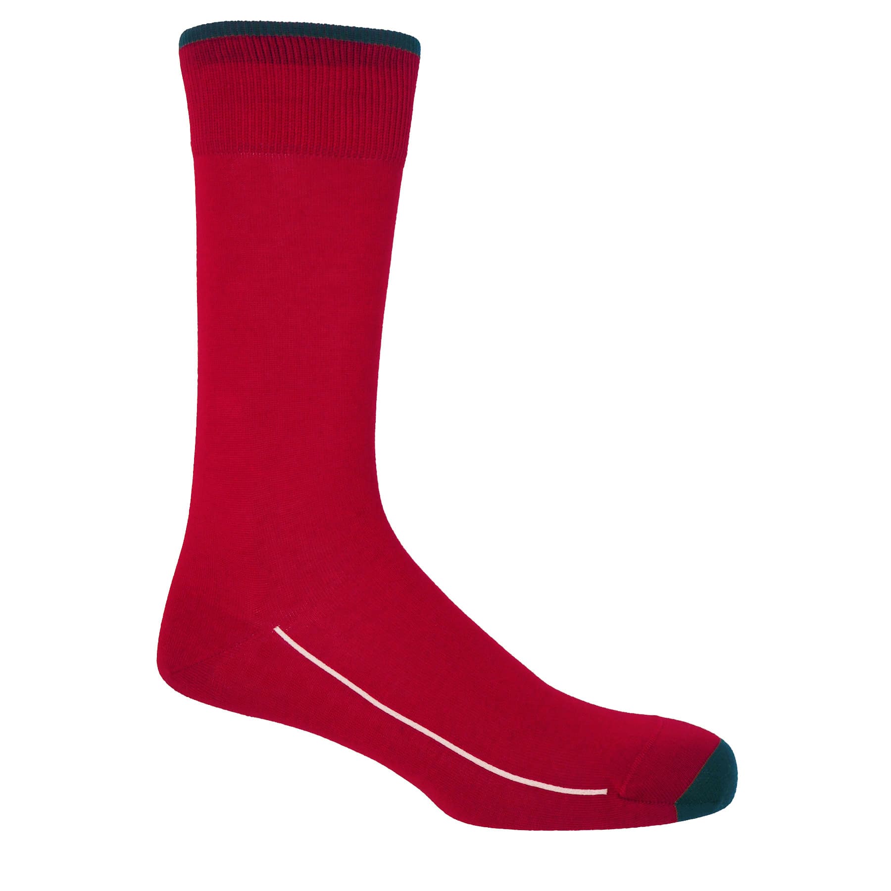 Square Mile Men's Socks - Red by Peper Harow