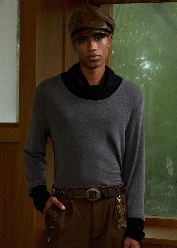 Script-X Turtleneck Base Top by OFFCULTURE