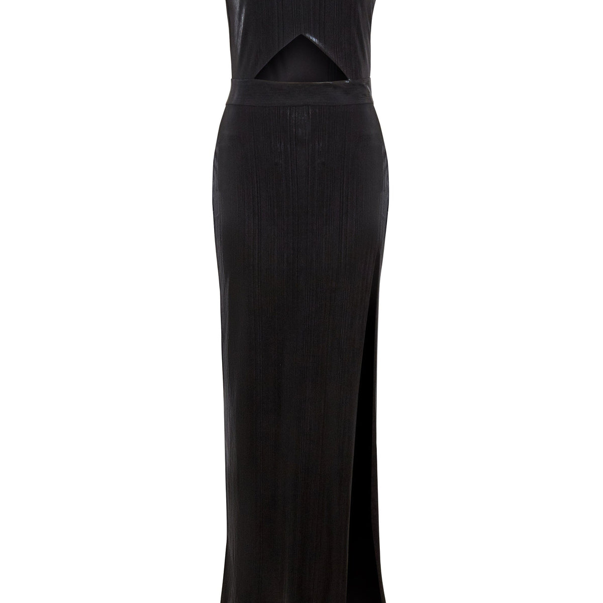 Moss Black Cut-Out Maxi Dress – Sparkly Evening Gown By Sarvin by Sarvin