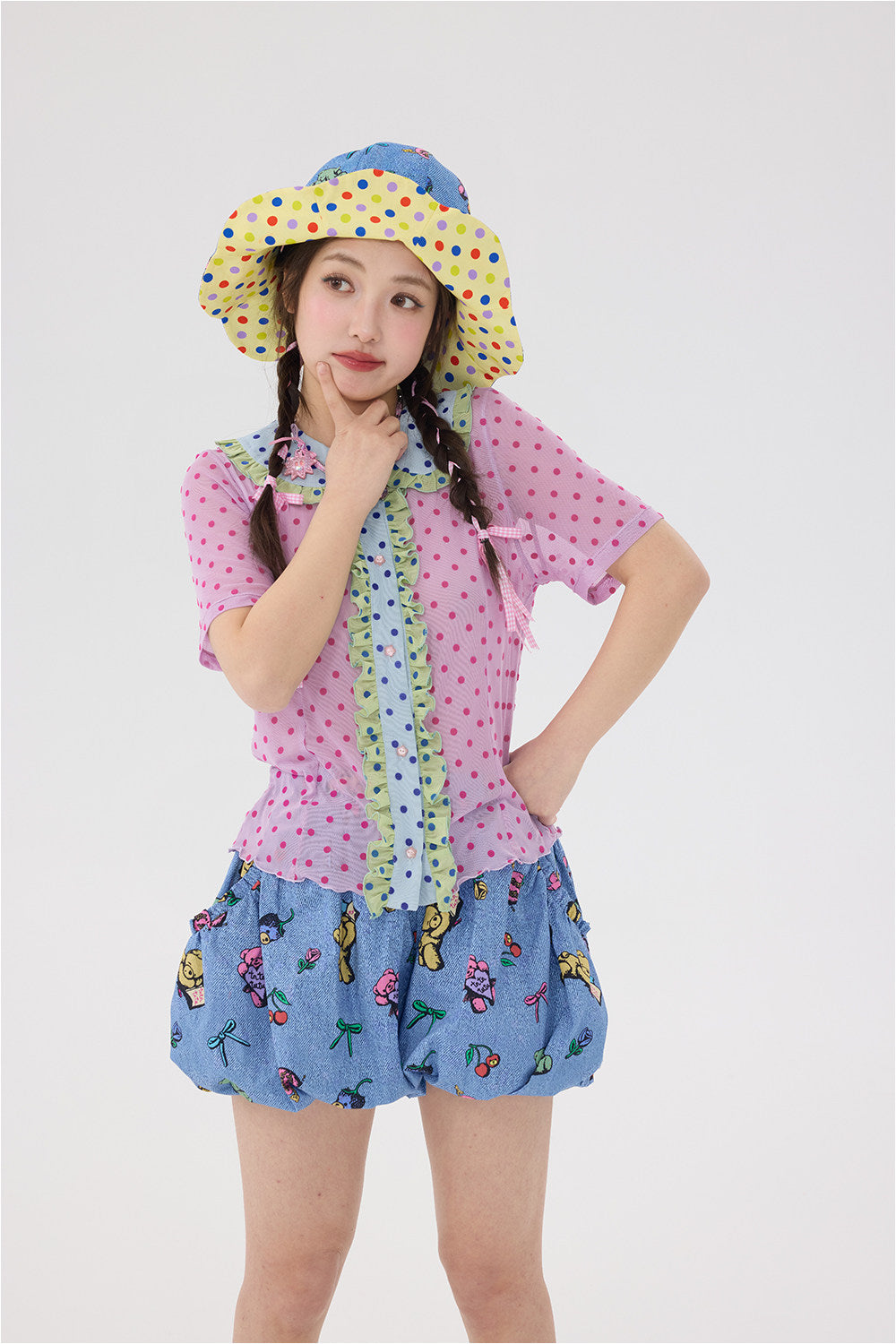 Kawaii Bear Bubble Shorts - tntntutu by Land Decora