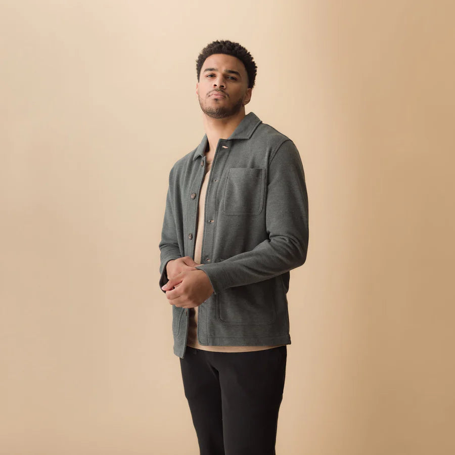 PROTO 101 FRENCH TERRY CHORE COAT MENS (MULTIPLE COLORS AVAILABLE) by RAËLIV