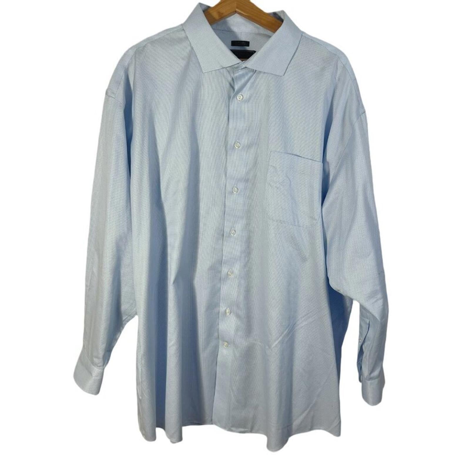 Jos. A. Bank Reserve Collection Light Blue White Button Down Collared by Hot Girl Secondhand