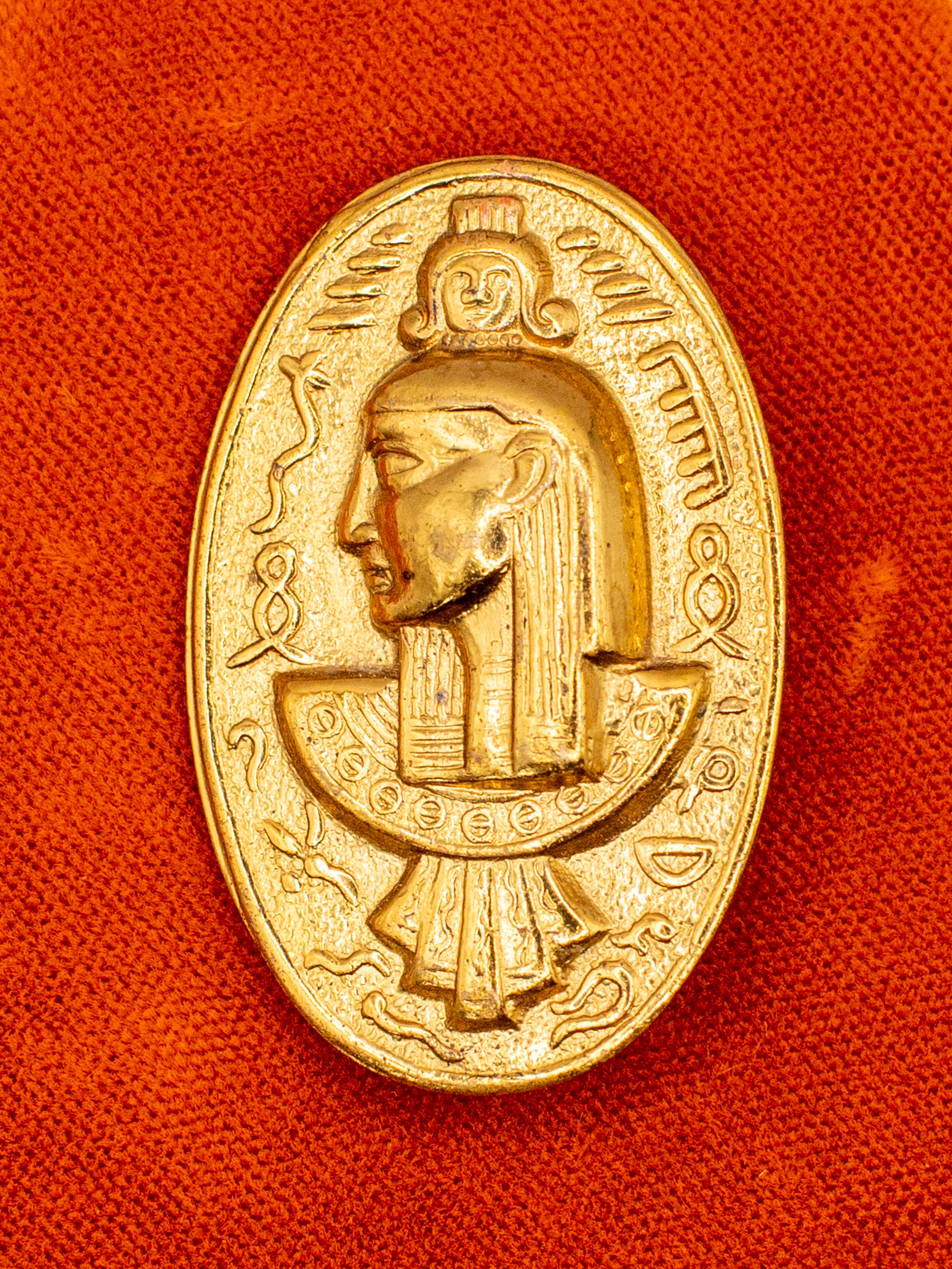Vintage 60's Egyptian Revival Pharaoh Brooch by Northern Grip