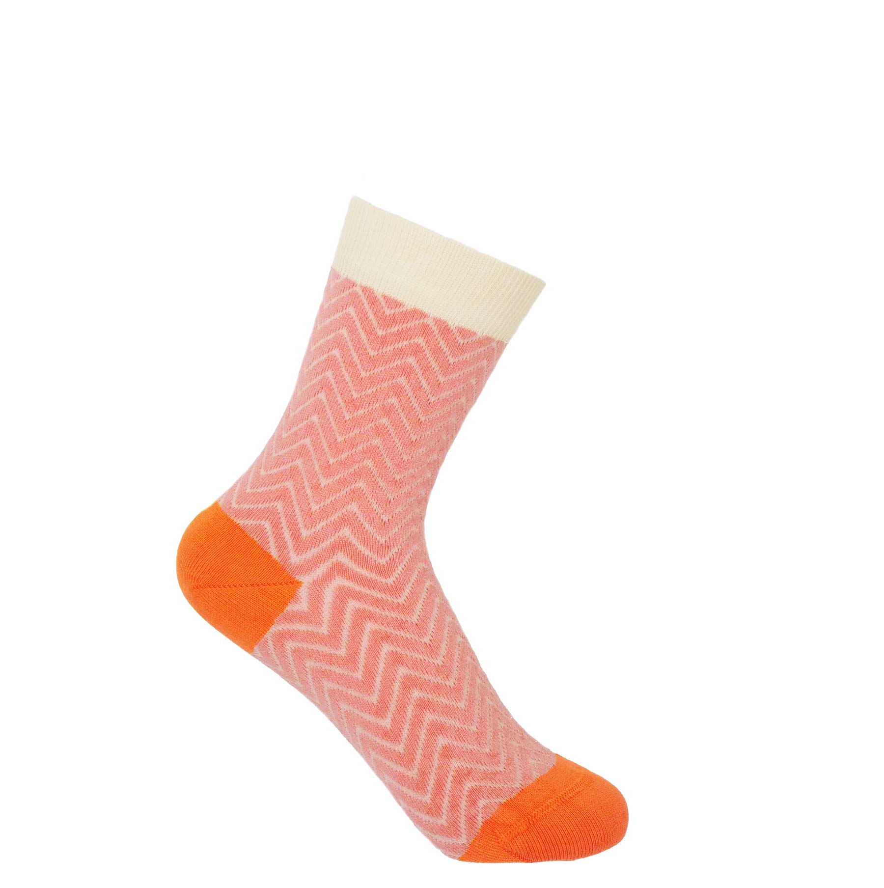 Zigzag Women's Socks - Pink by Peper Harow