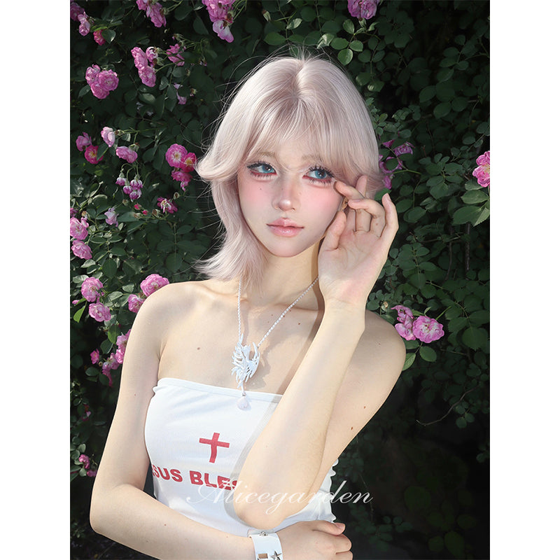 Kawaii Lace Front Curly Wig Sweet Cream - Alice Garden by Land Decora