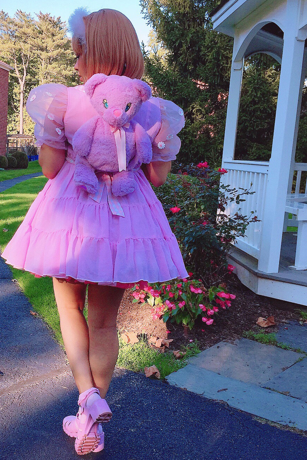 Sleepy Bear Lilac Backpack by Miss Candyholic
