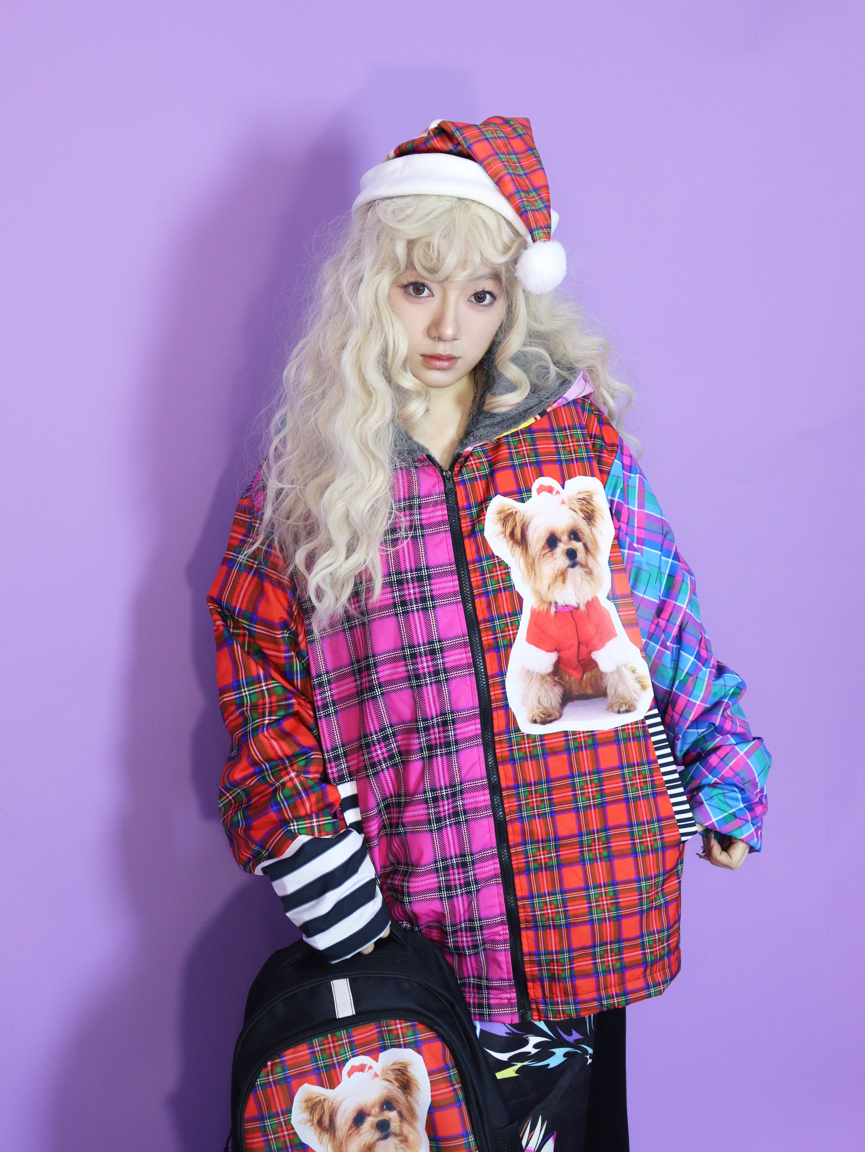 Y2K Printed Hoodie Padded Jacket - LEERROO Winter Loose Coat by Land Decora