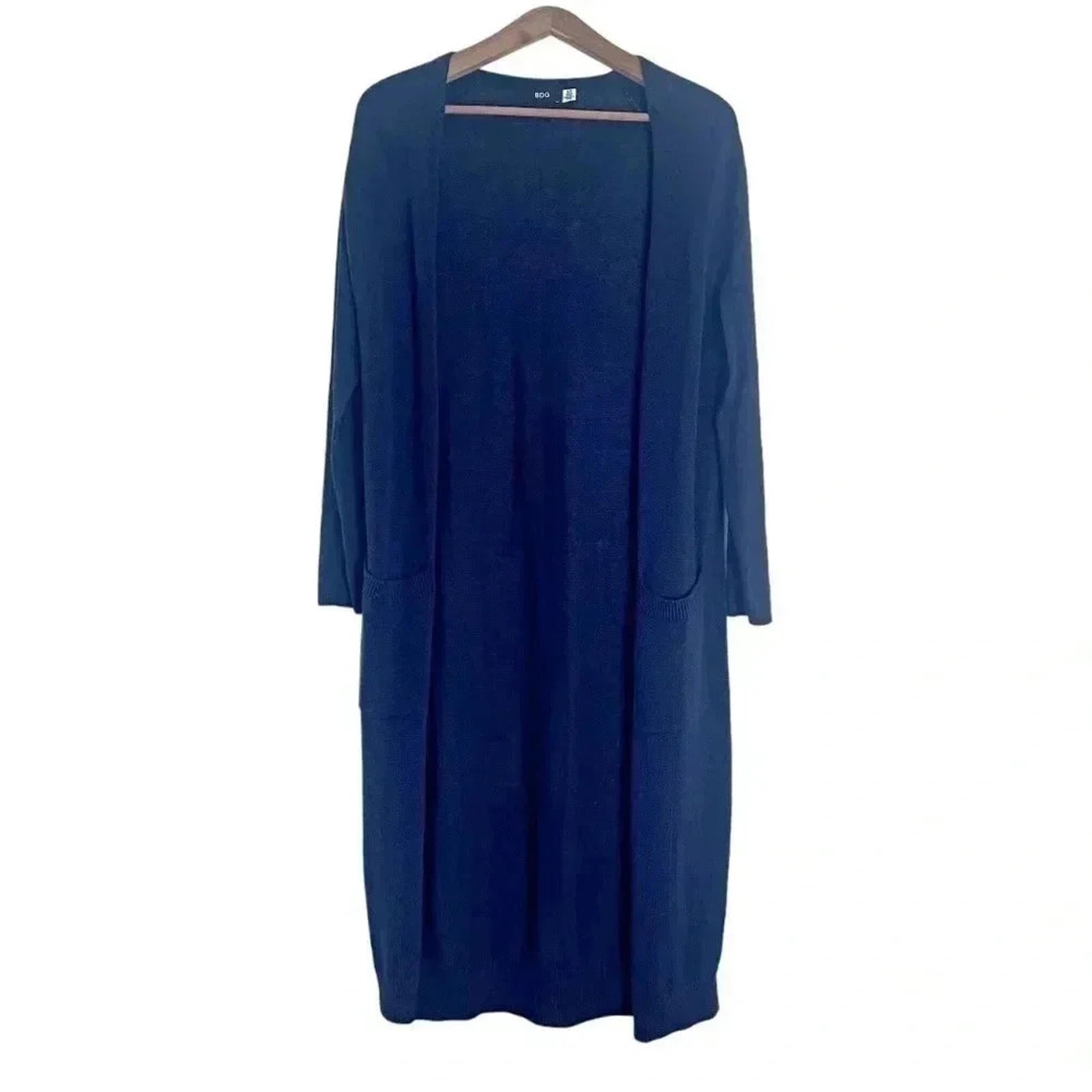 BDG Navy Blue Long Cardigan Knit Sweater Women's Size S by Hot Girl Secondhand