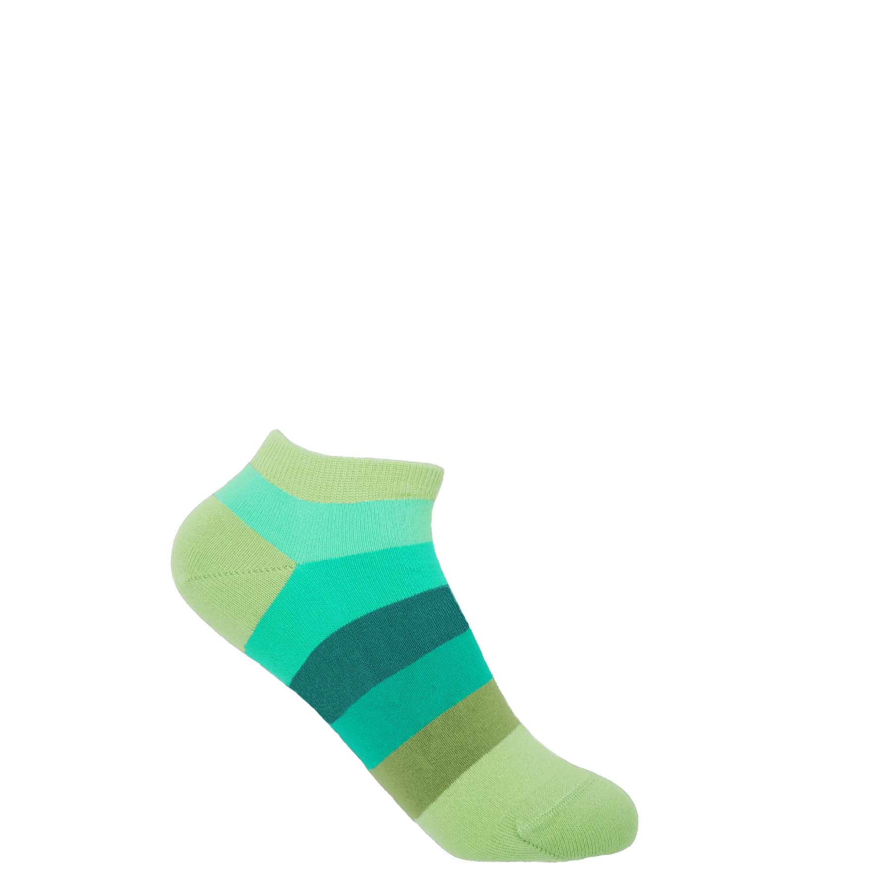Block Stripe Women's Trainer Socks - Earth by Peper Harow