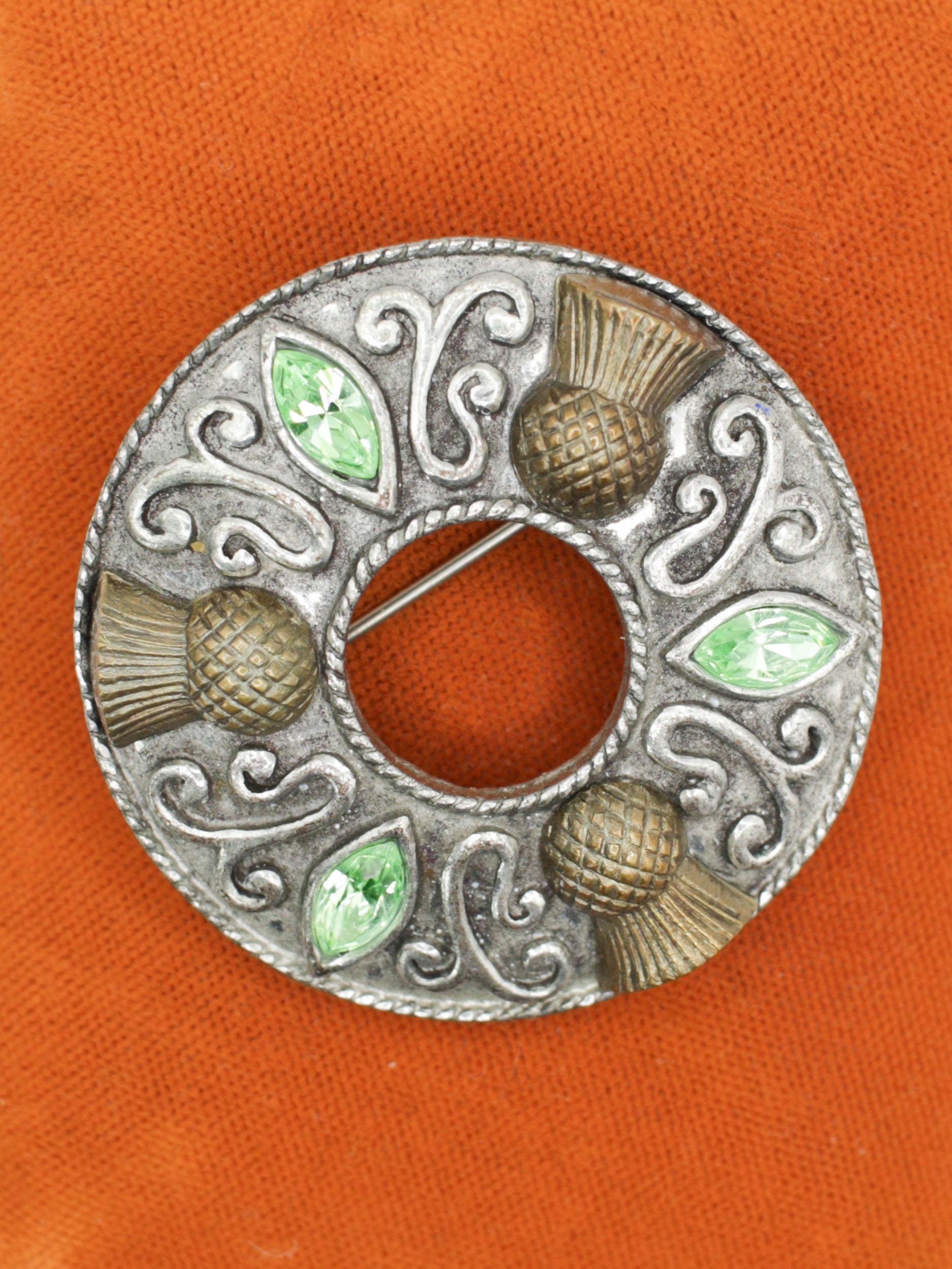 Vintage 60's Miracle Scottish Thistle Brooch by Northern Grip