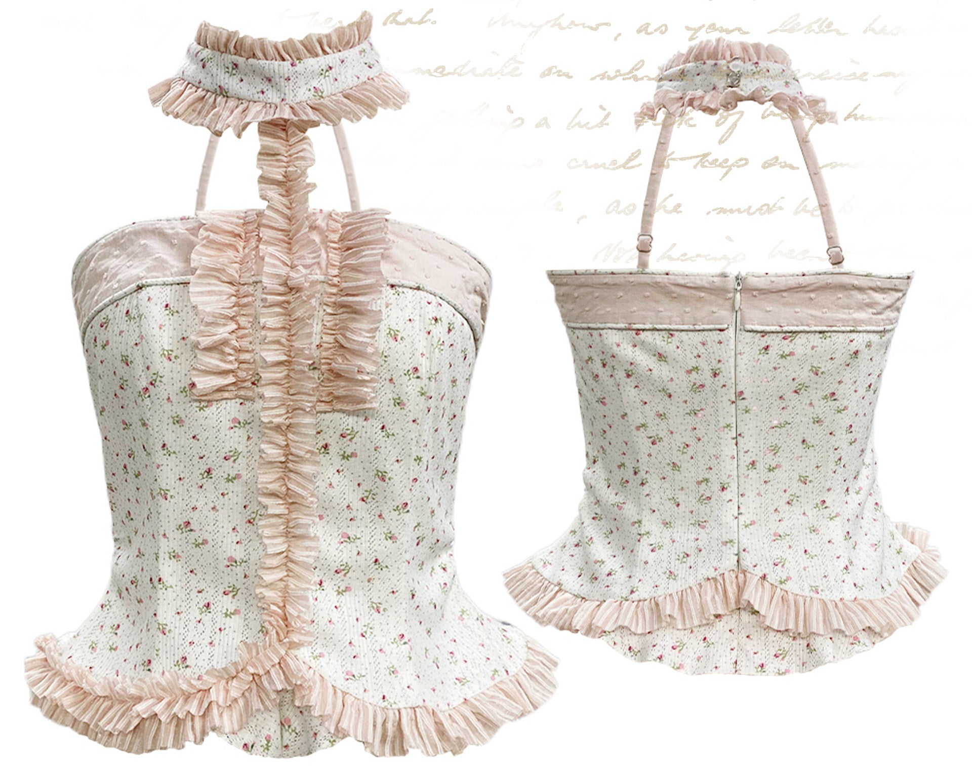 Girly Patchwork Halter Top - Rose Island by Land Decora