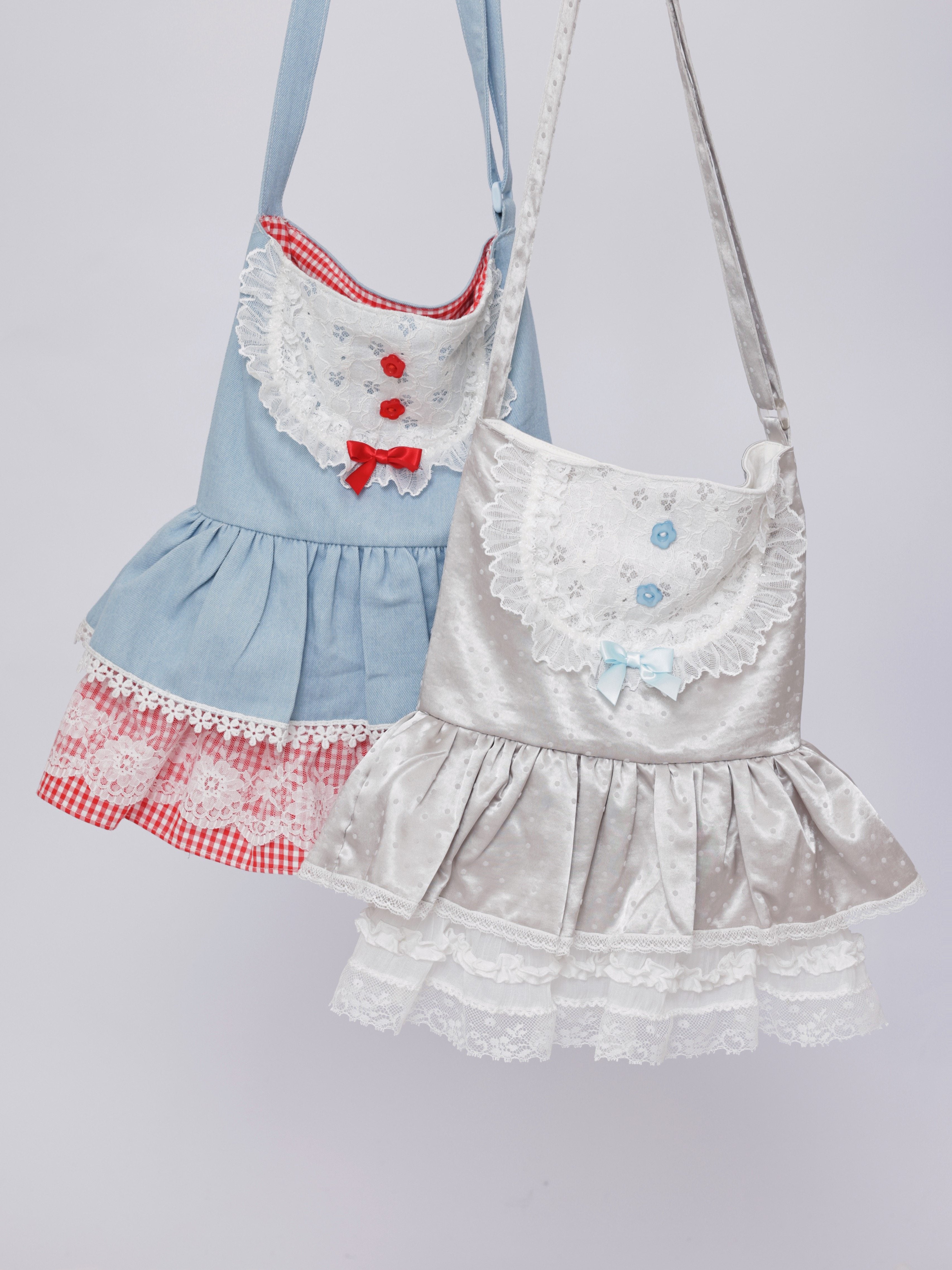 Kawaii Ruffle Shoulder Bag - SemenCoicis by Land Decora
