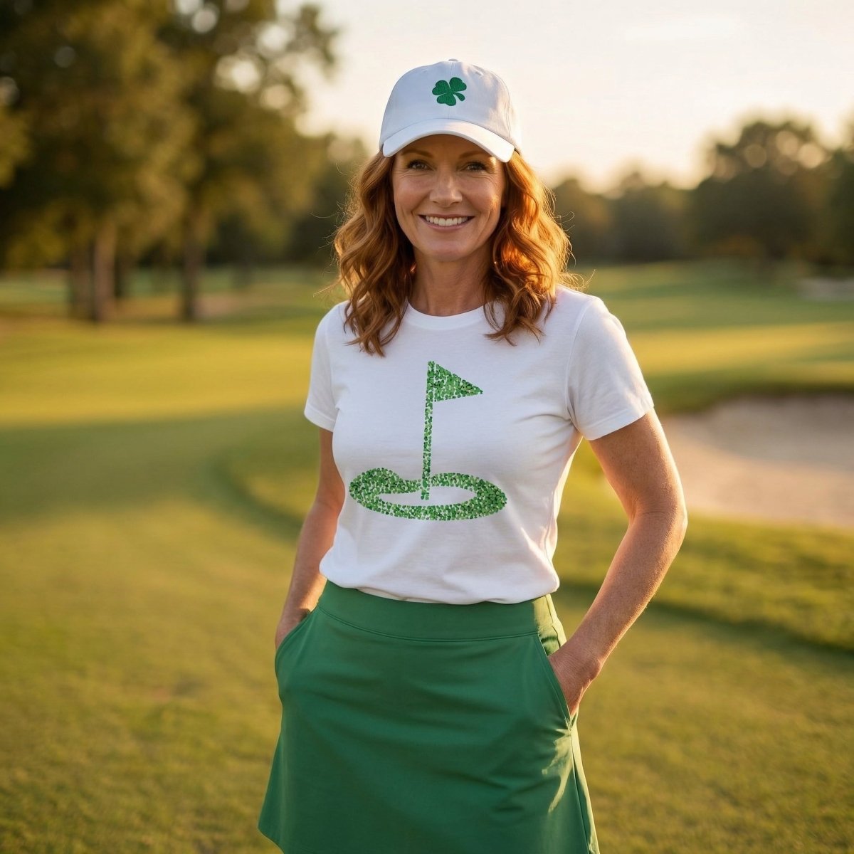Shamrock Golf Tee by Putter Girl