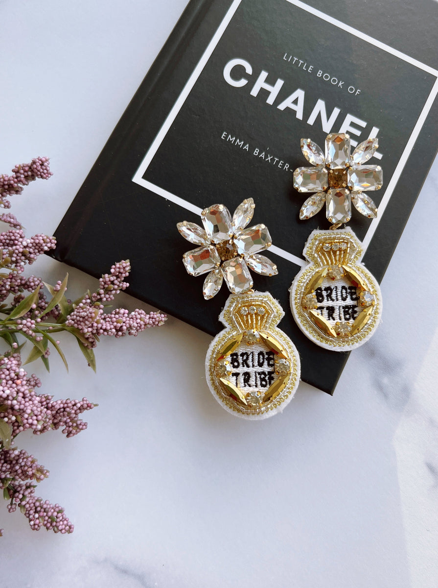 CRYSTAL BRIDE TRIBE EARRINGS by RAËLIV