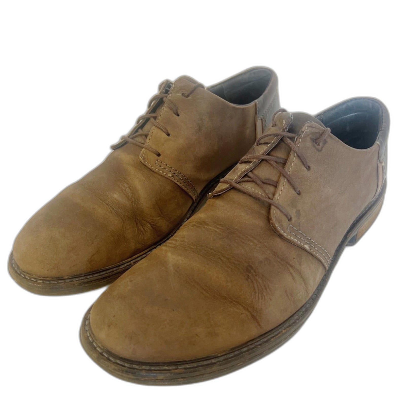 Naot Chief Men's Brown Leather Oxfords Lace Up Loafers Taupe Light Bro by Hot Girl Secondhand
