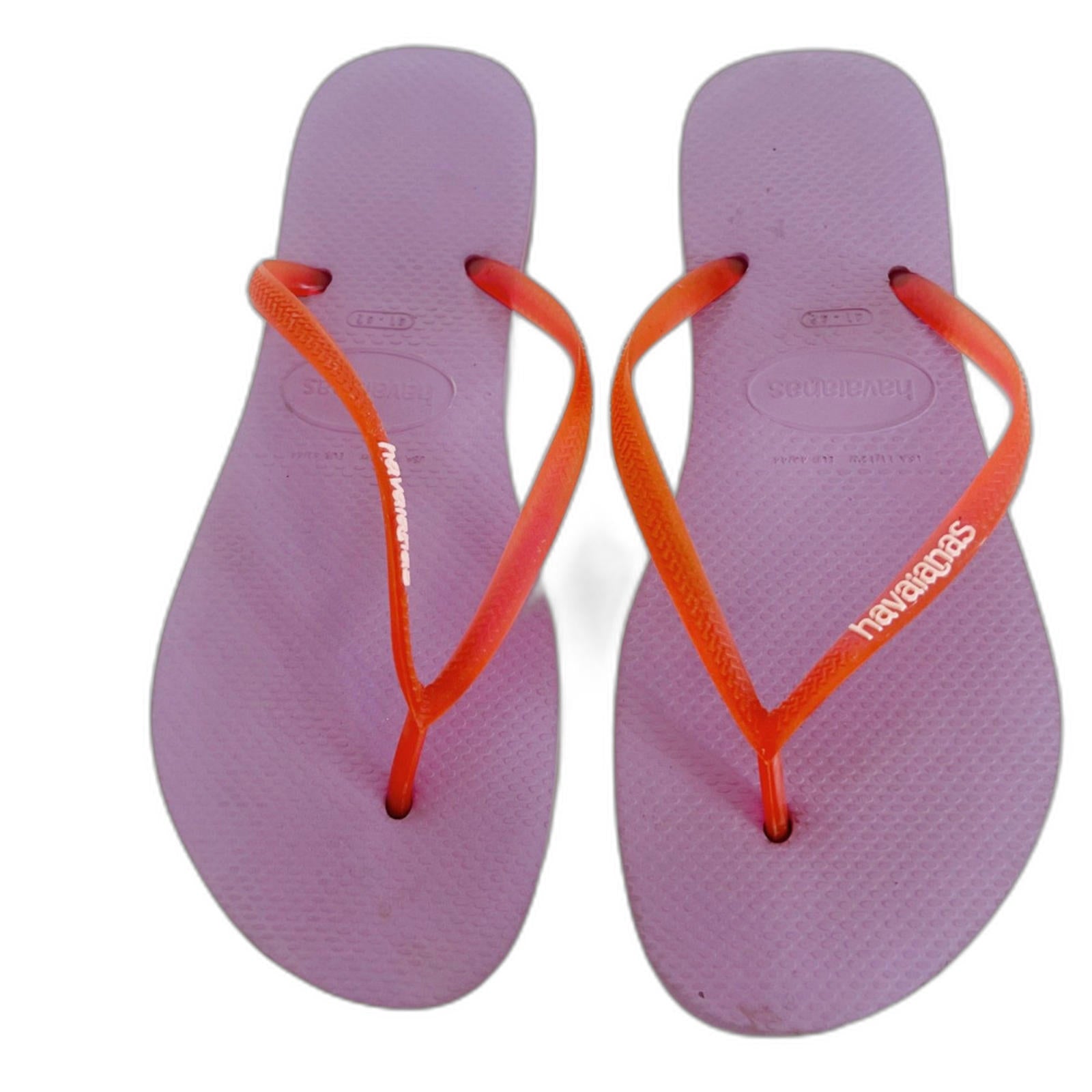 Havaianas Light Purple and Pink Flip Flops Thongs Sandals Women's Size by Hot Girl Secondhand