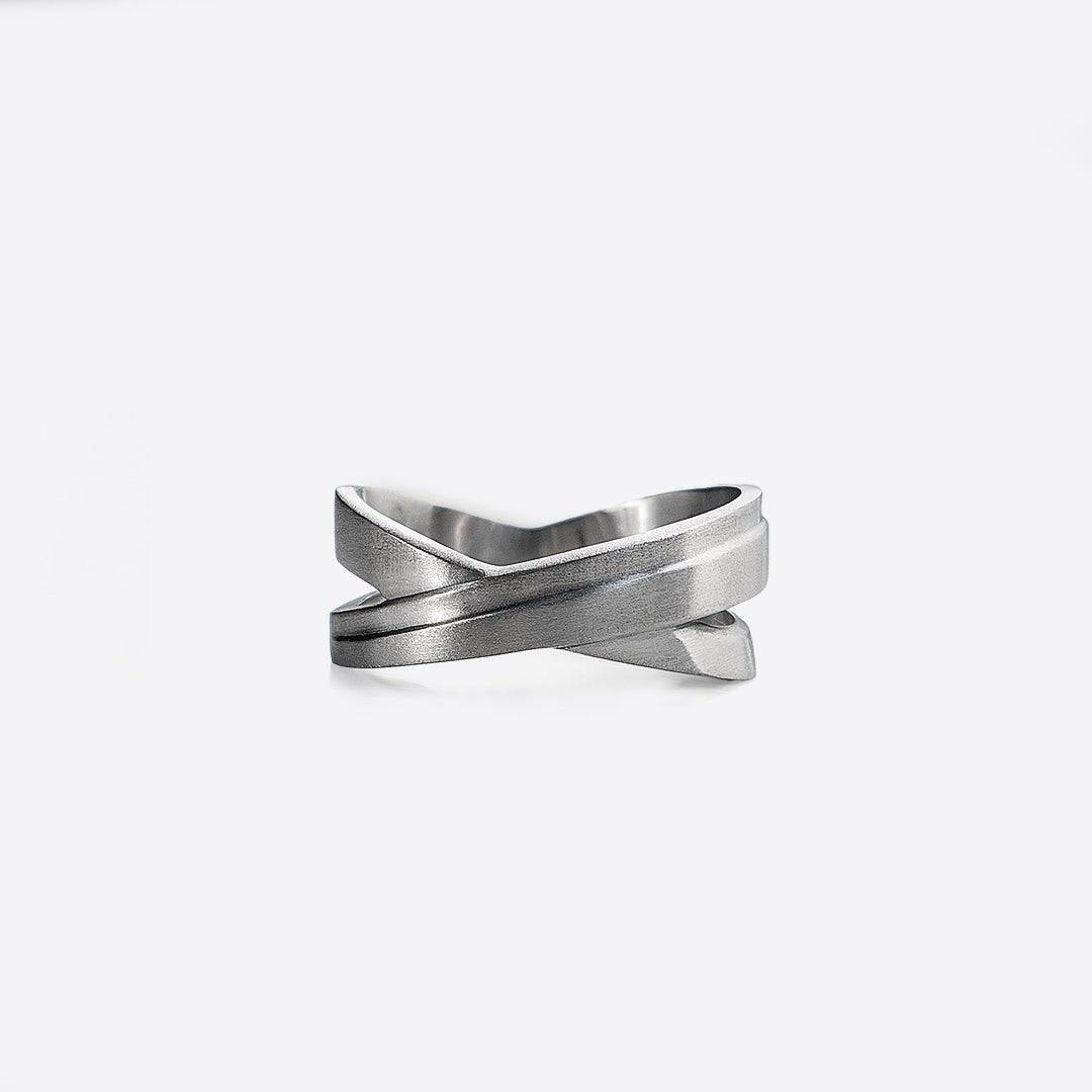 X Stainless Steel Ring by OFFCULTURE