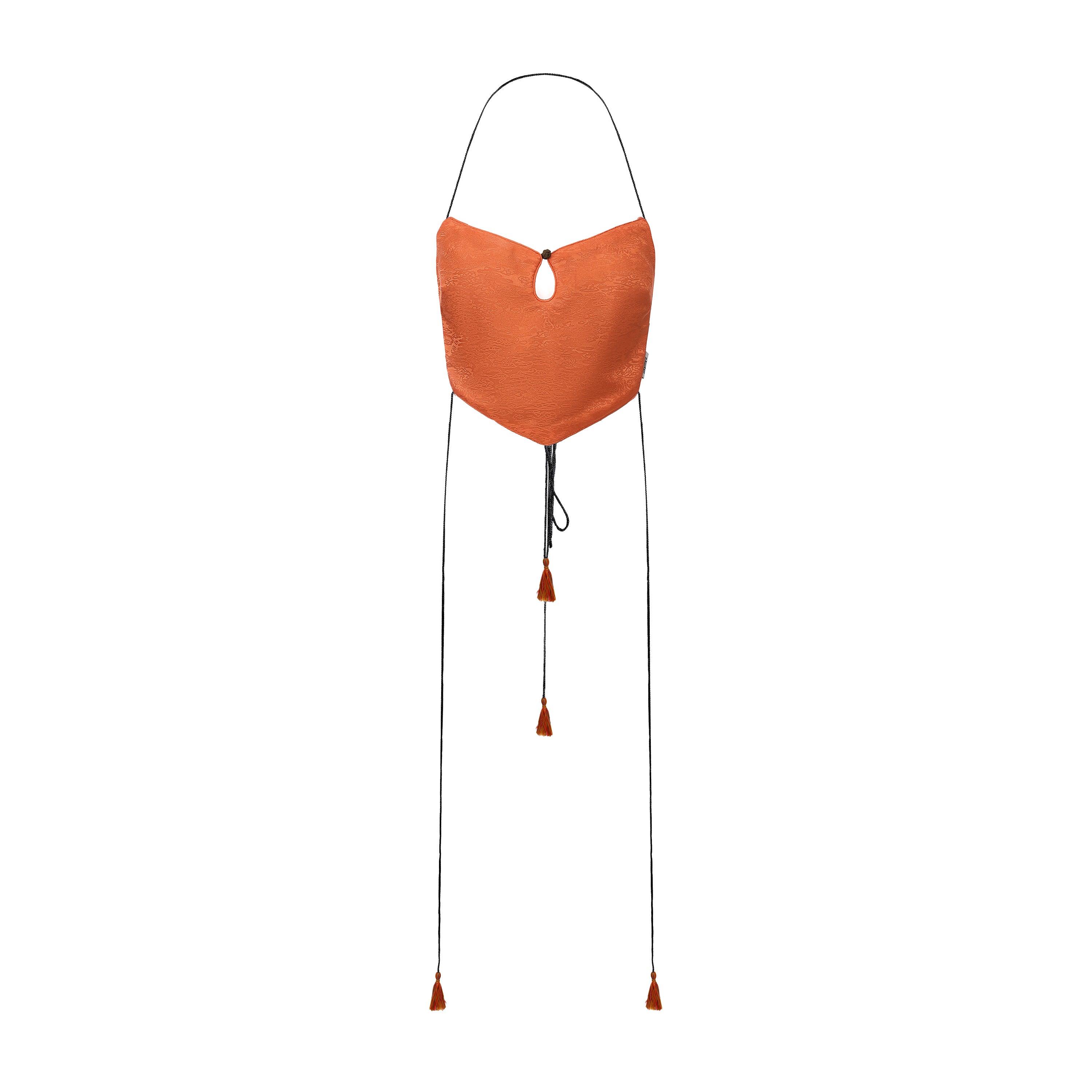 Dong Cropped Reversible Apron Top Phoenix Red by DAWANG