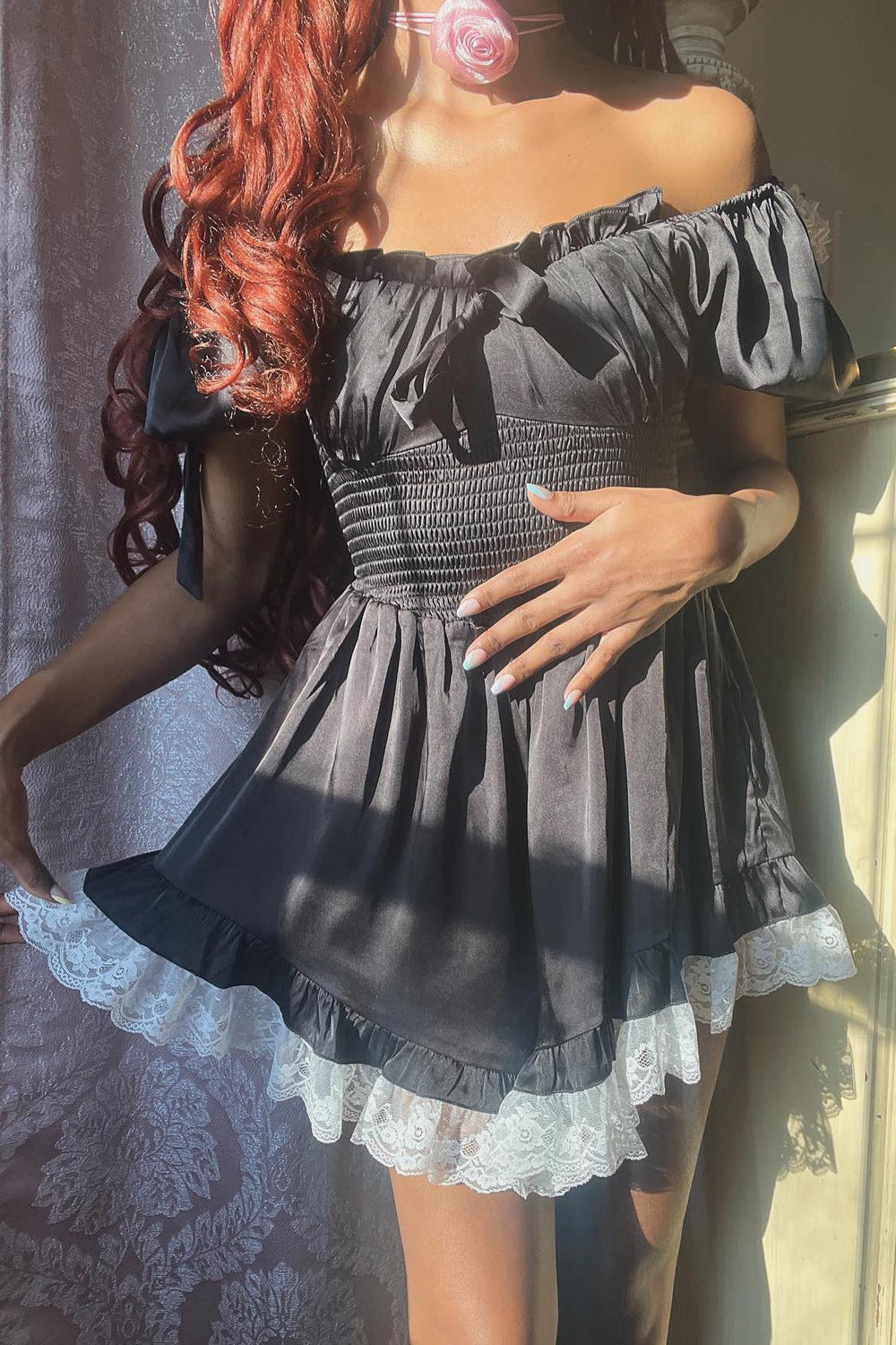 Lunar Babydoll Playsuit by Miss Candyholic