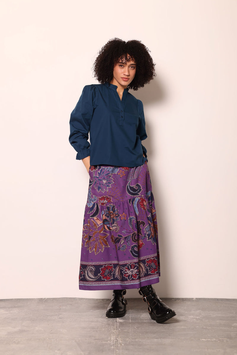 PURPLE SPARKLE ADA SKIRT by Maude Vivante