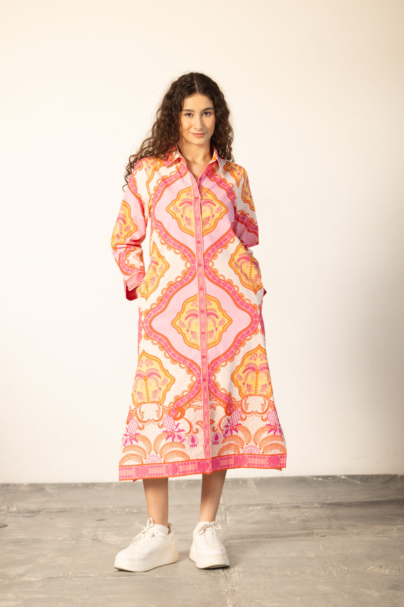 PALM MIRAGE ELIZA DRESS by Maude Vivante