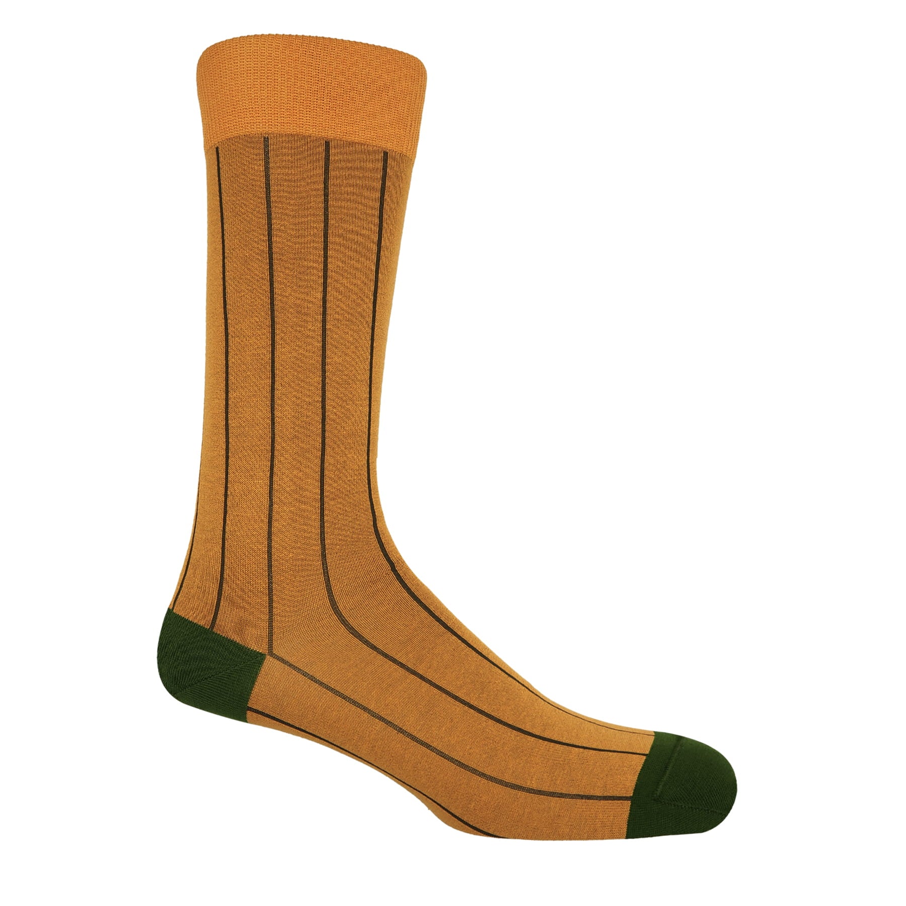 Pin Stripe Men's Socks - Mustard by Peper Harow