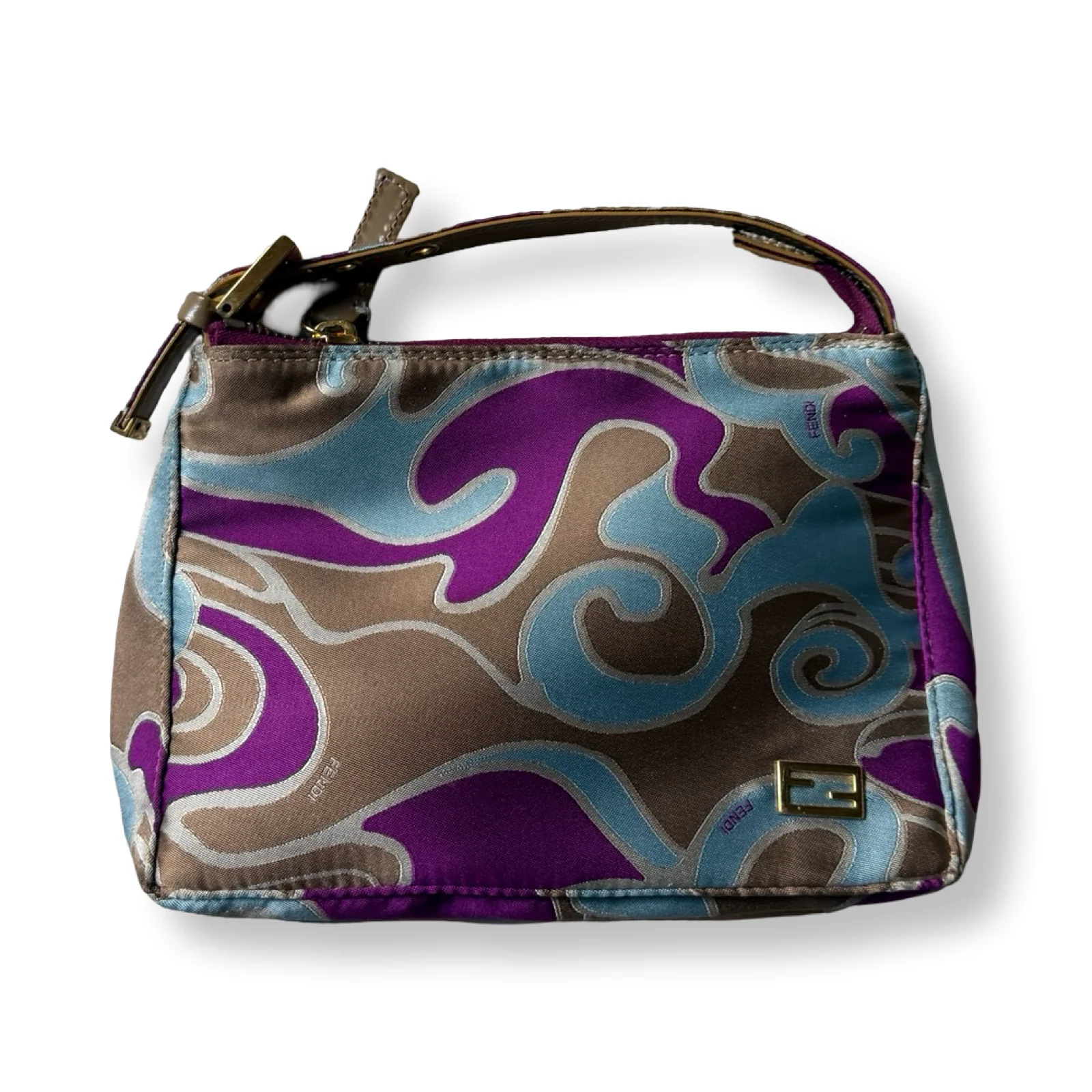 Fendi Vintage Psychedelic Swirl Pochette by The Vintage New Yorker