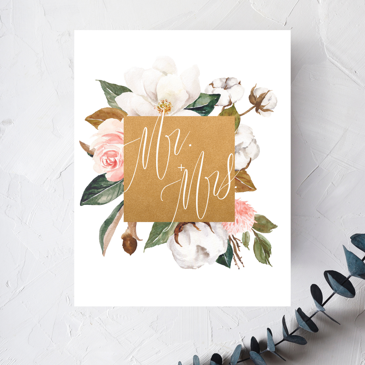 MR. & MRS. CONGRATS CARD (PACK OF 1) by RAËLIV