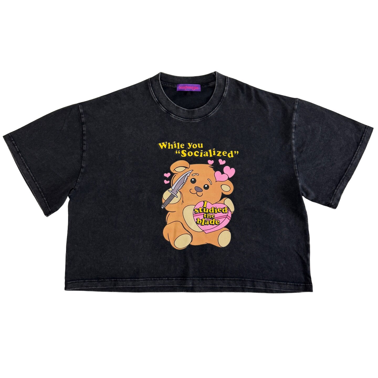 Y2K Graphic T-Shirt - bunnybunnygun by Land Decora