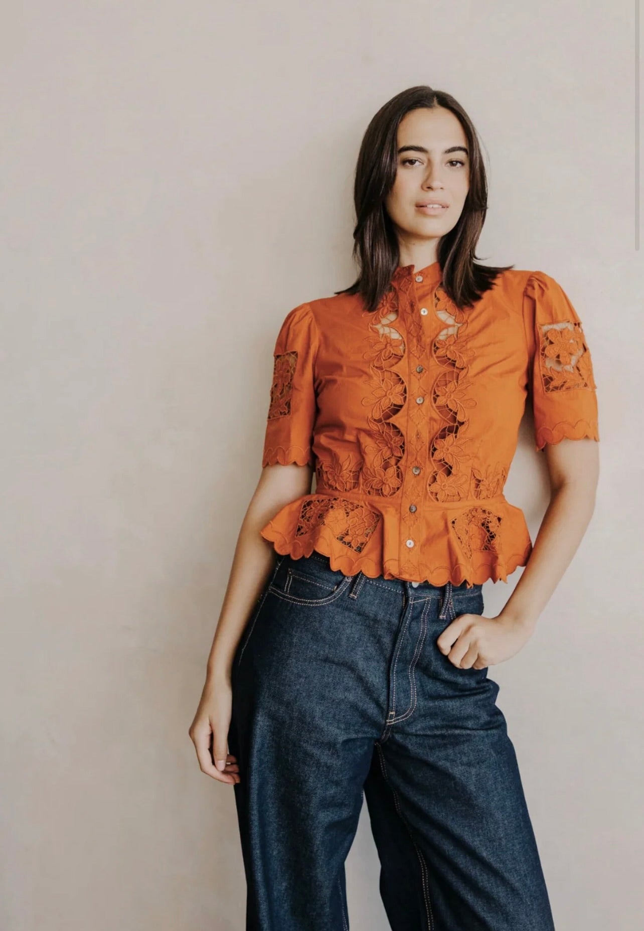 Elizabeth Top in Cinnamon by Sierra Deene