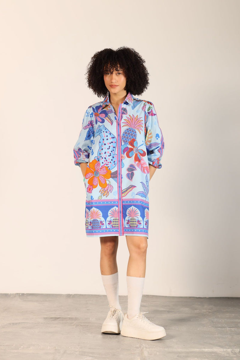 AZURE SAFARI AVA DRESS by Maude Vivante
