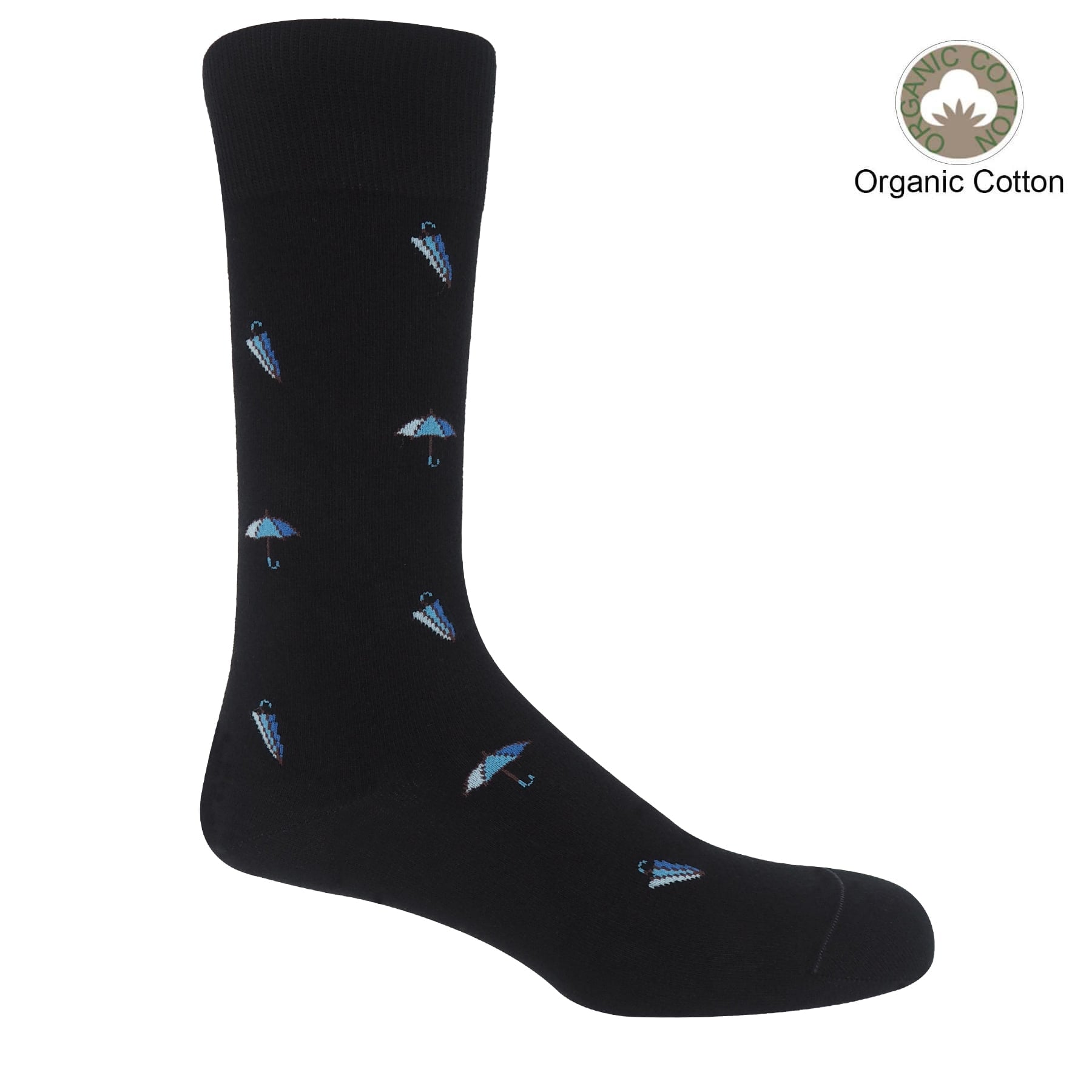Umbrella Men's Socks - Black by Peper Harow