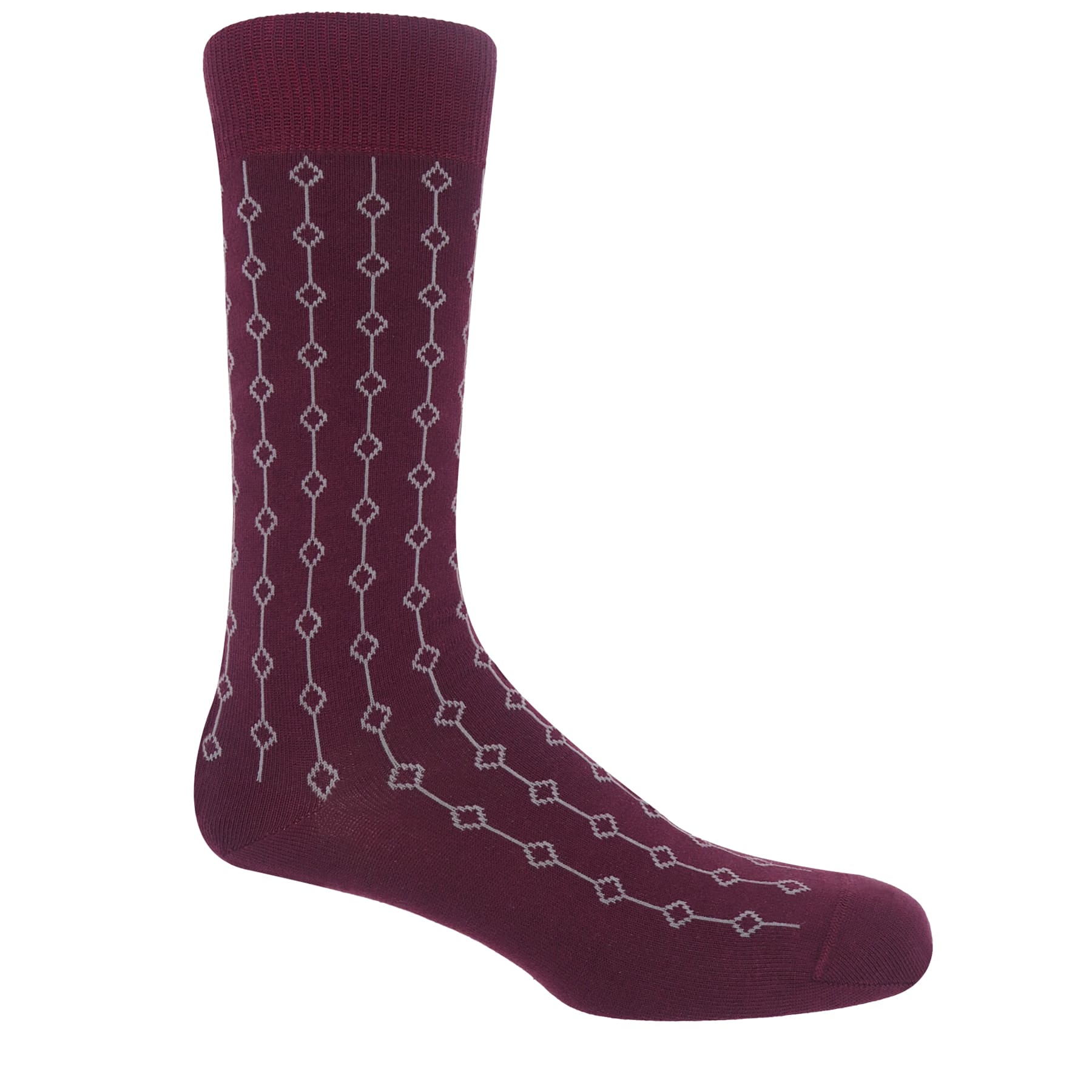 Beads Men's Socks - Maroon by Peper Harow
