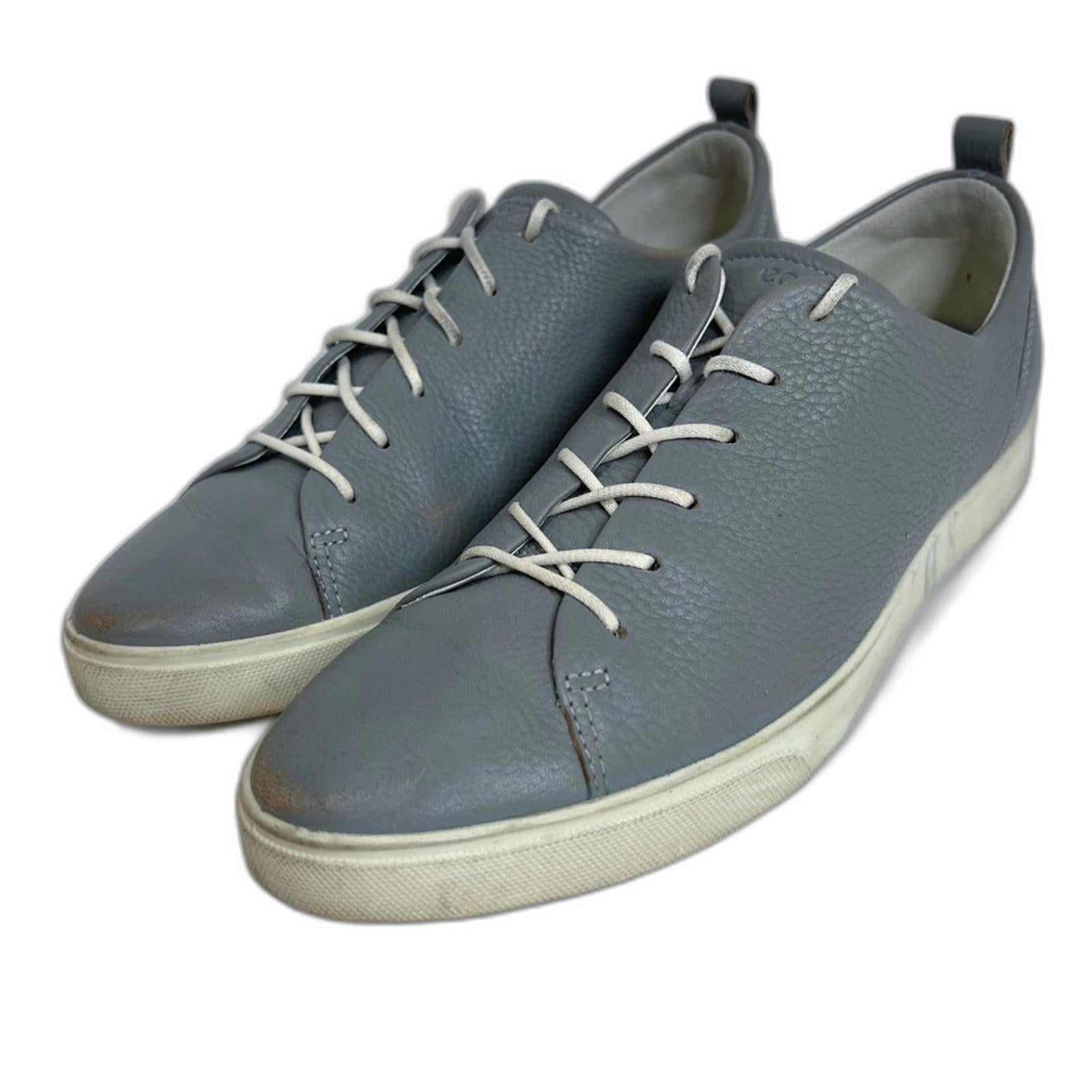 Ecco Gillian Grey Leather Lace Up Sneakers in Wild Dove Size 10-10.5 by Hot Girl Secondhand