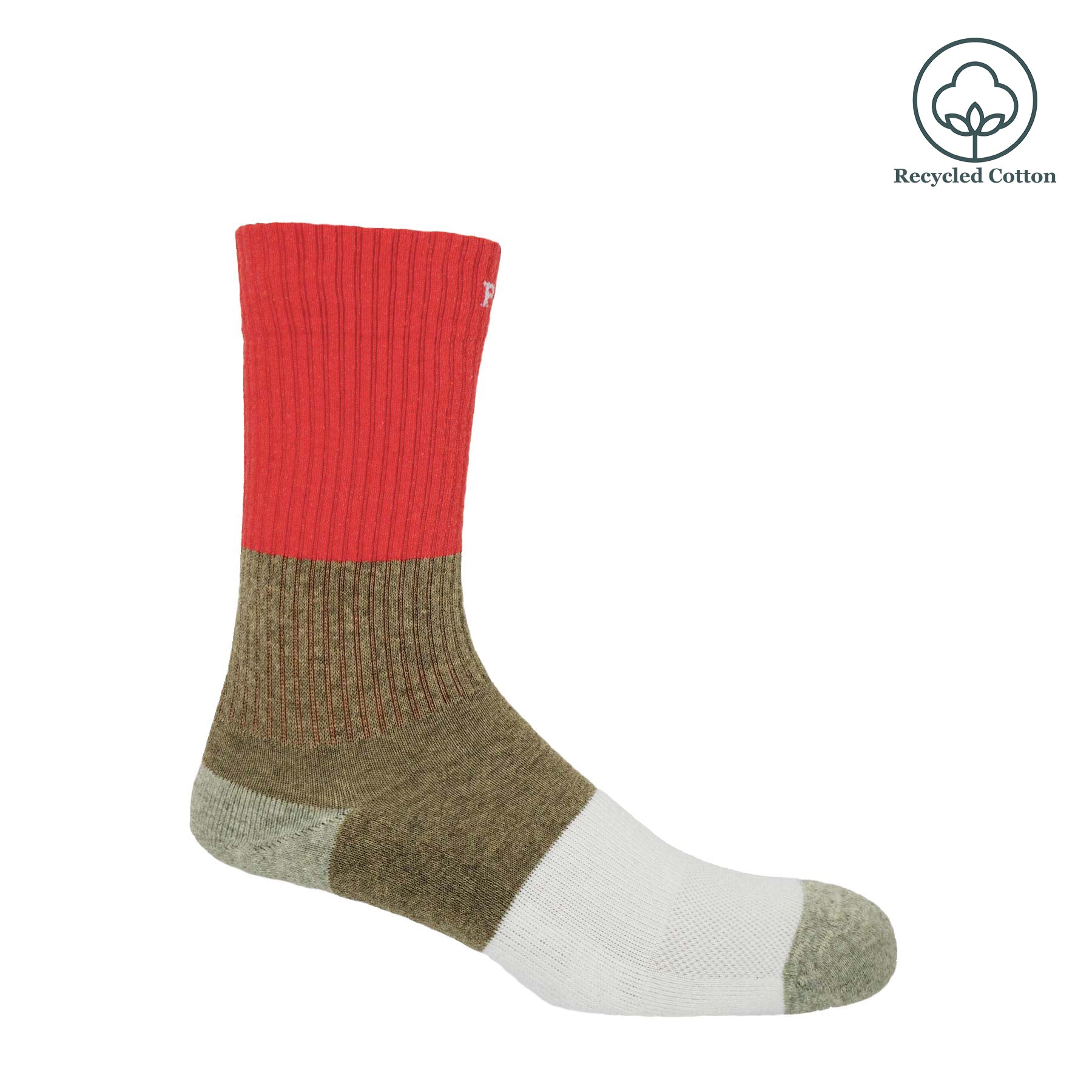 Recycled Men's Sport Socks - Coral by Peper Harow