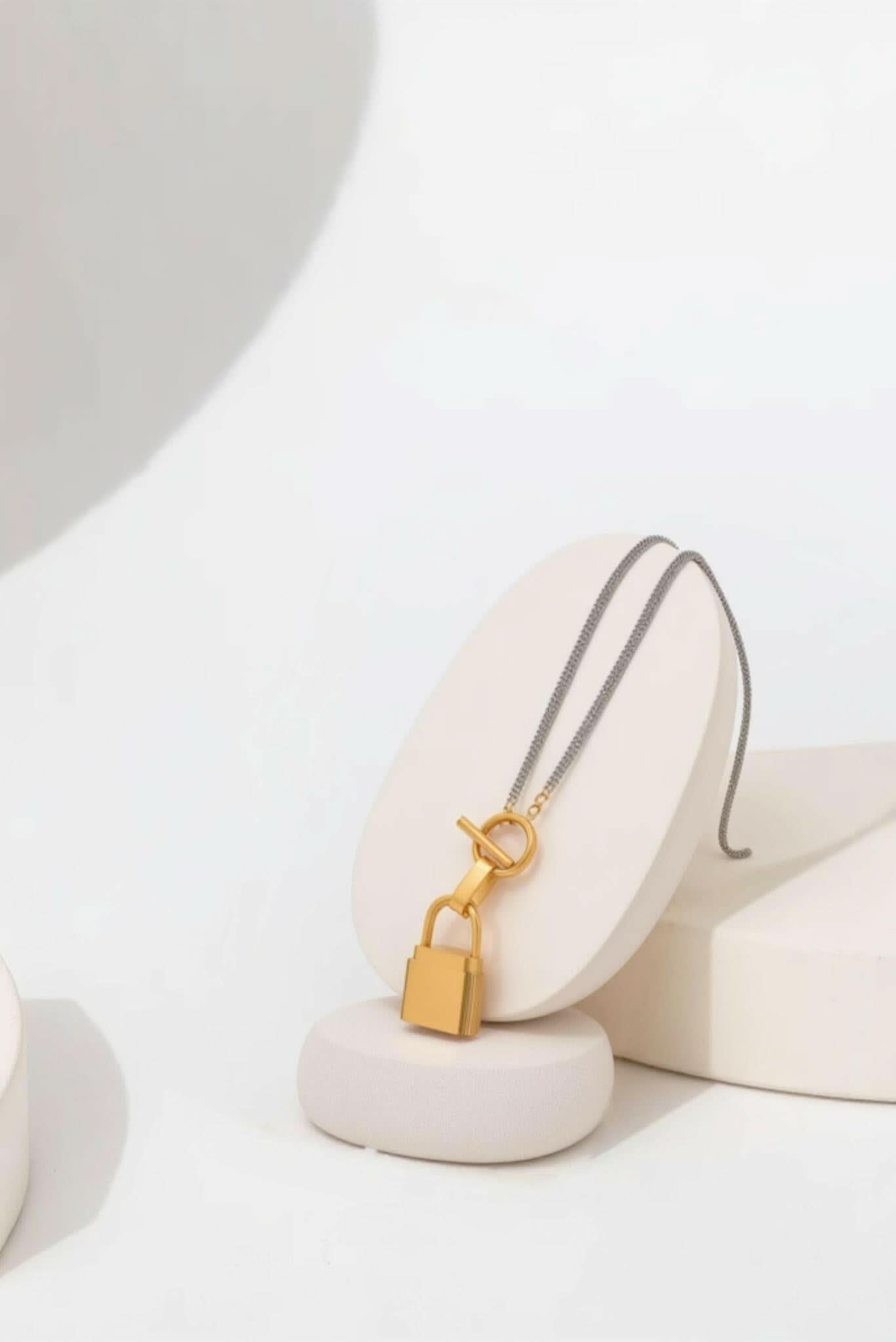 Waterproof Gold Plated Padlock by Akalia