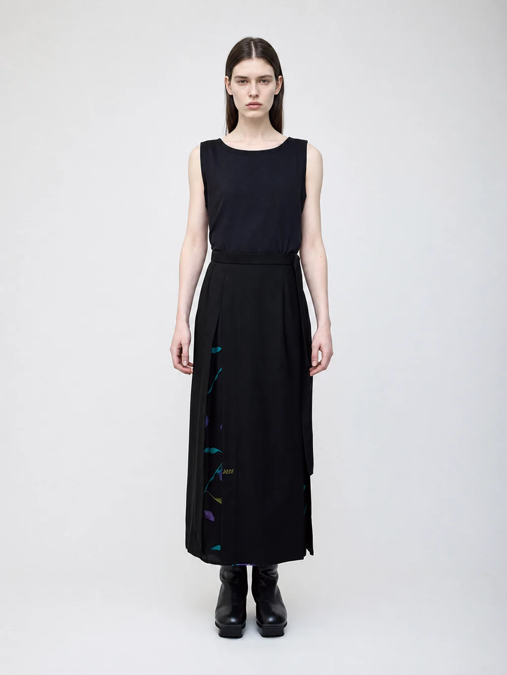 Nocturne bloom skirt -Purple- by ASATO