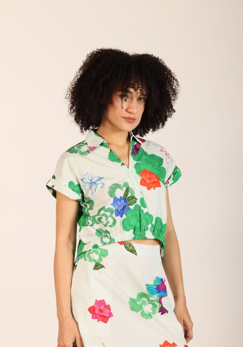 FOREST FLUTTER ZIA TOP by Maude Vivante