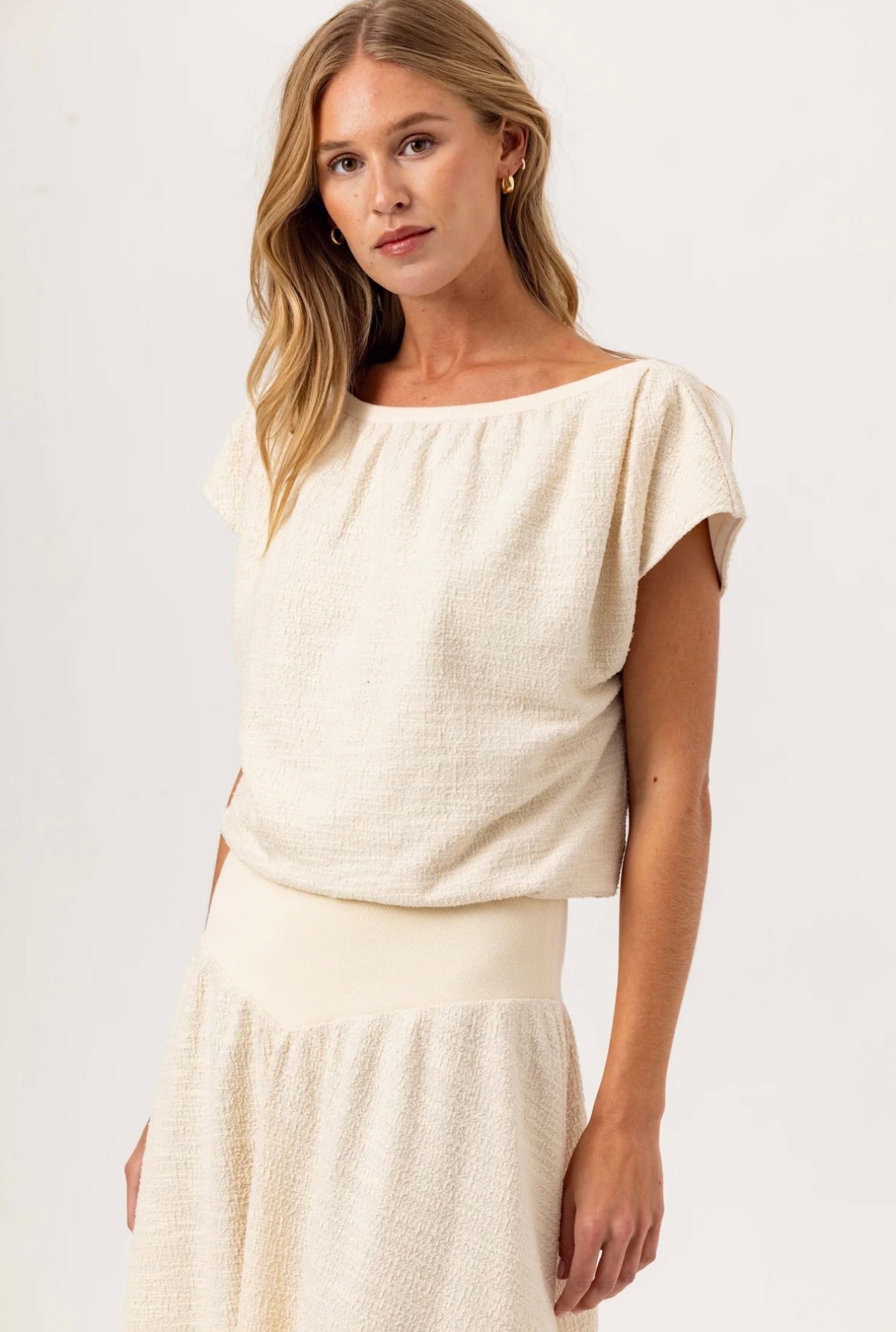 We Are Sundays Nessa Top in Coconut Milk by Sierra Deene