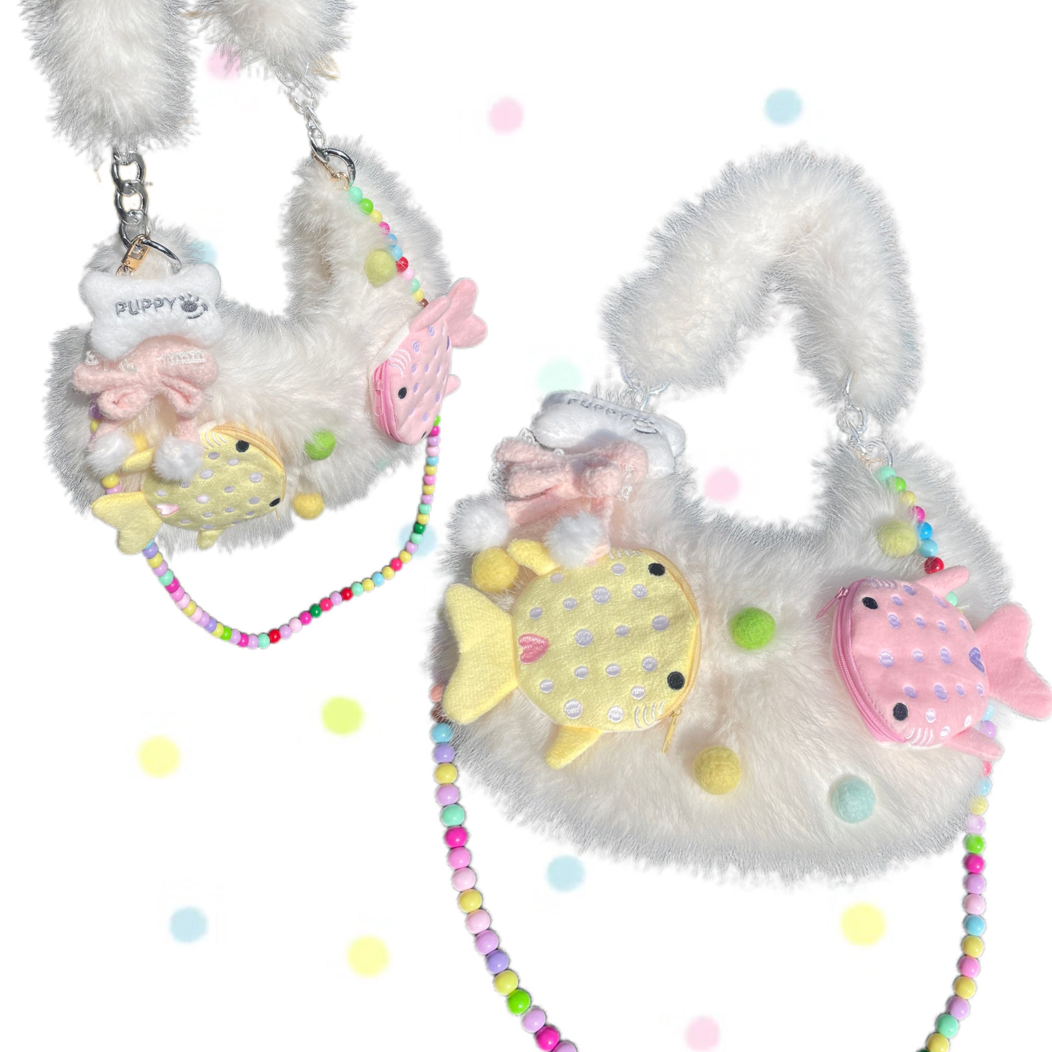 Cute Shark Plush Crossbody Bag | Kawaii Style by Land Decora