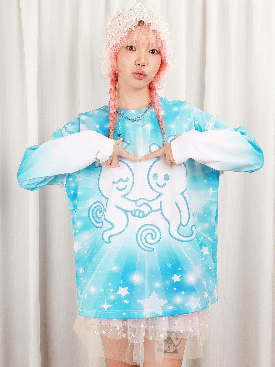 Y2K Dreamcore Star Long Sleeve T-Shirt - NIHON KIDS by Land Decora