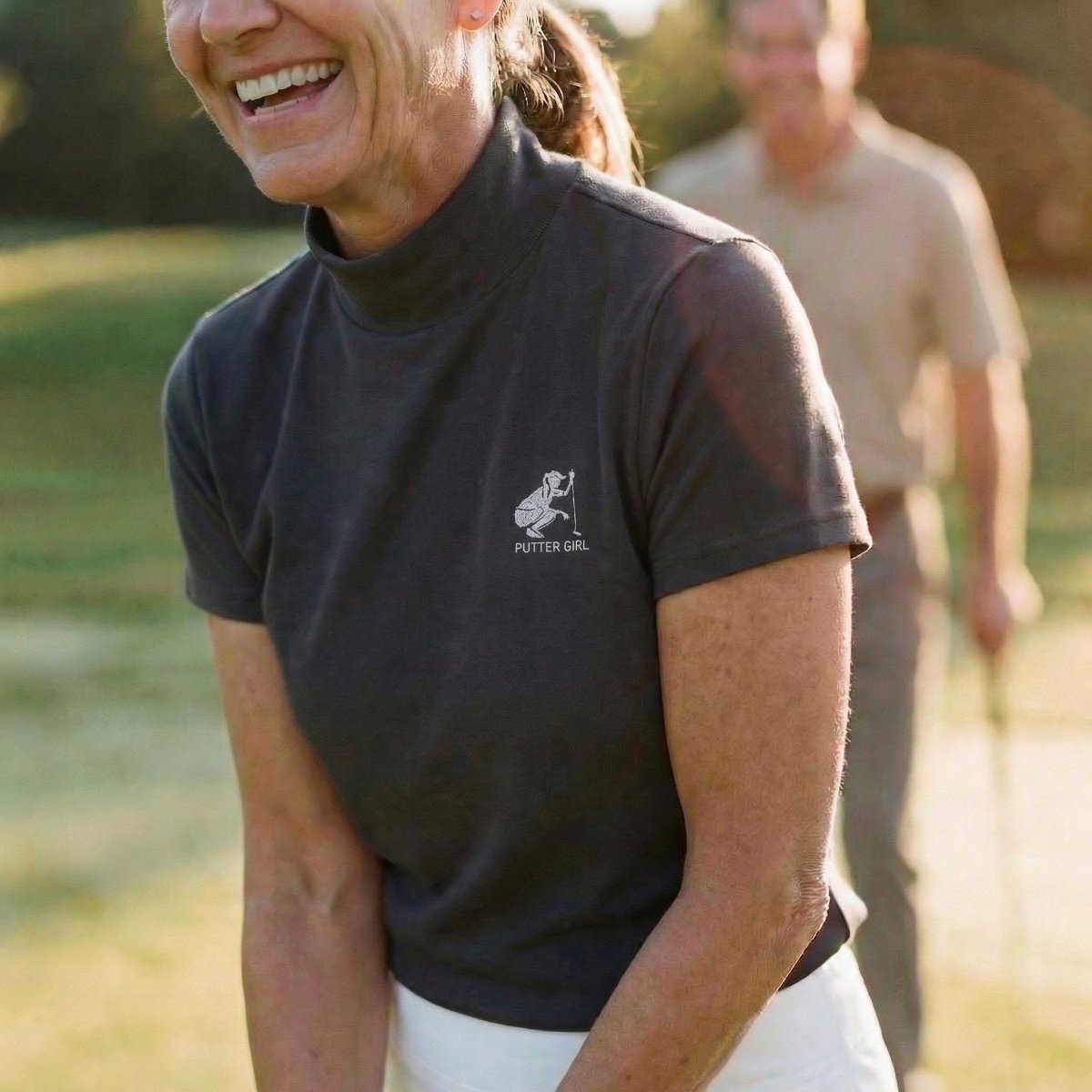 Soft Short Sleeve Turtleneck by Putter Girl