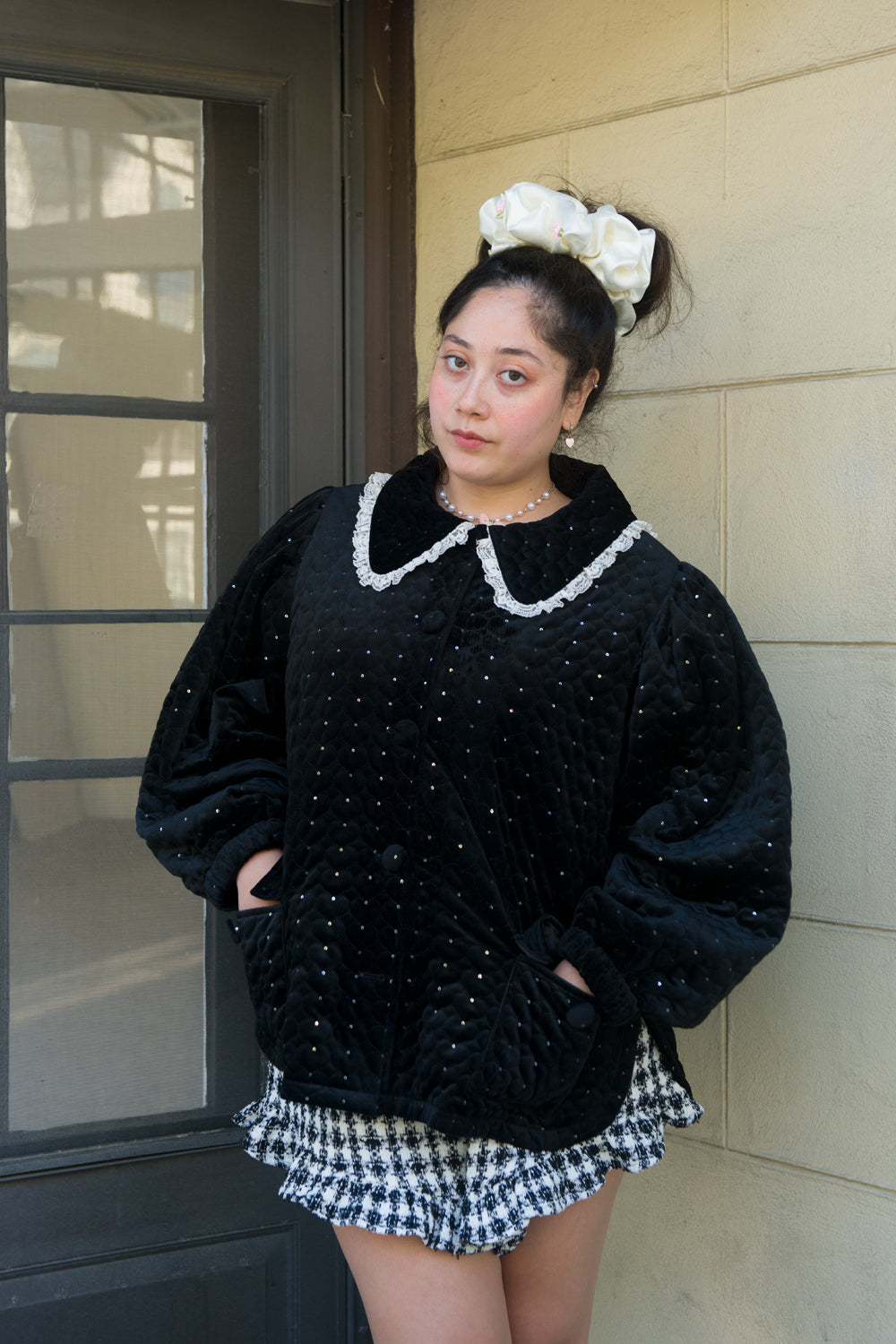 Cookies & Cream Sweetheart Sailor Coat by Miss Candyholic