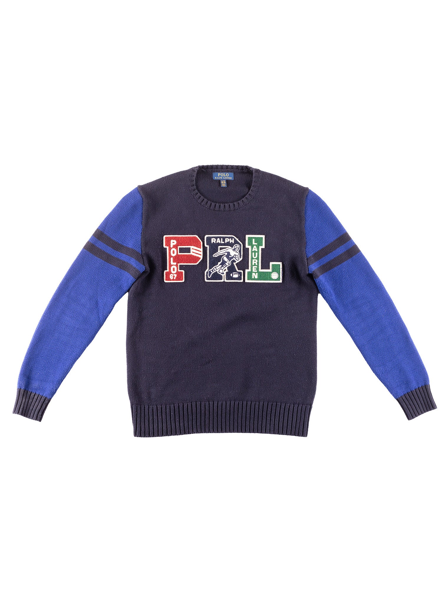 Vintage 00's Men Ralph Lauren Sweater in Blue by Northern Grip