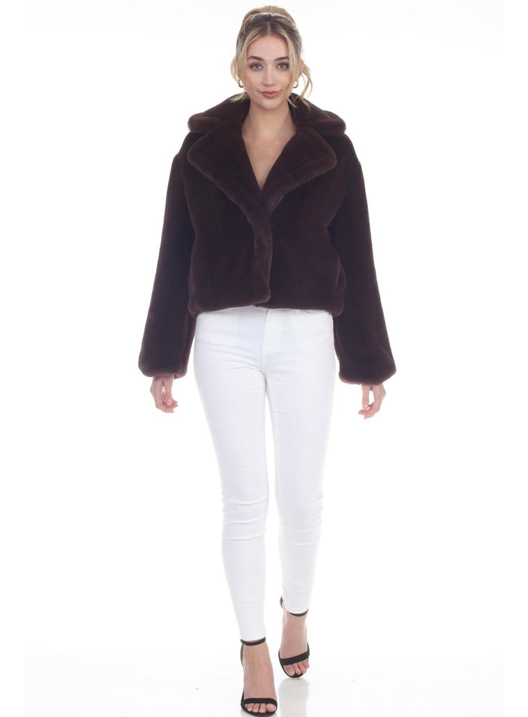 Isabella Faux Fur Jacket by Sierra Deene