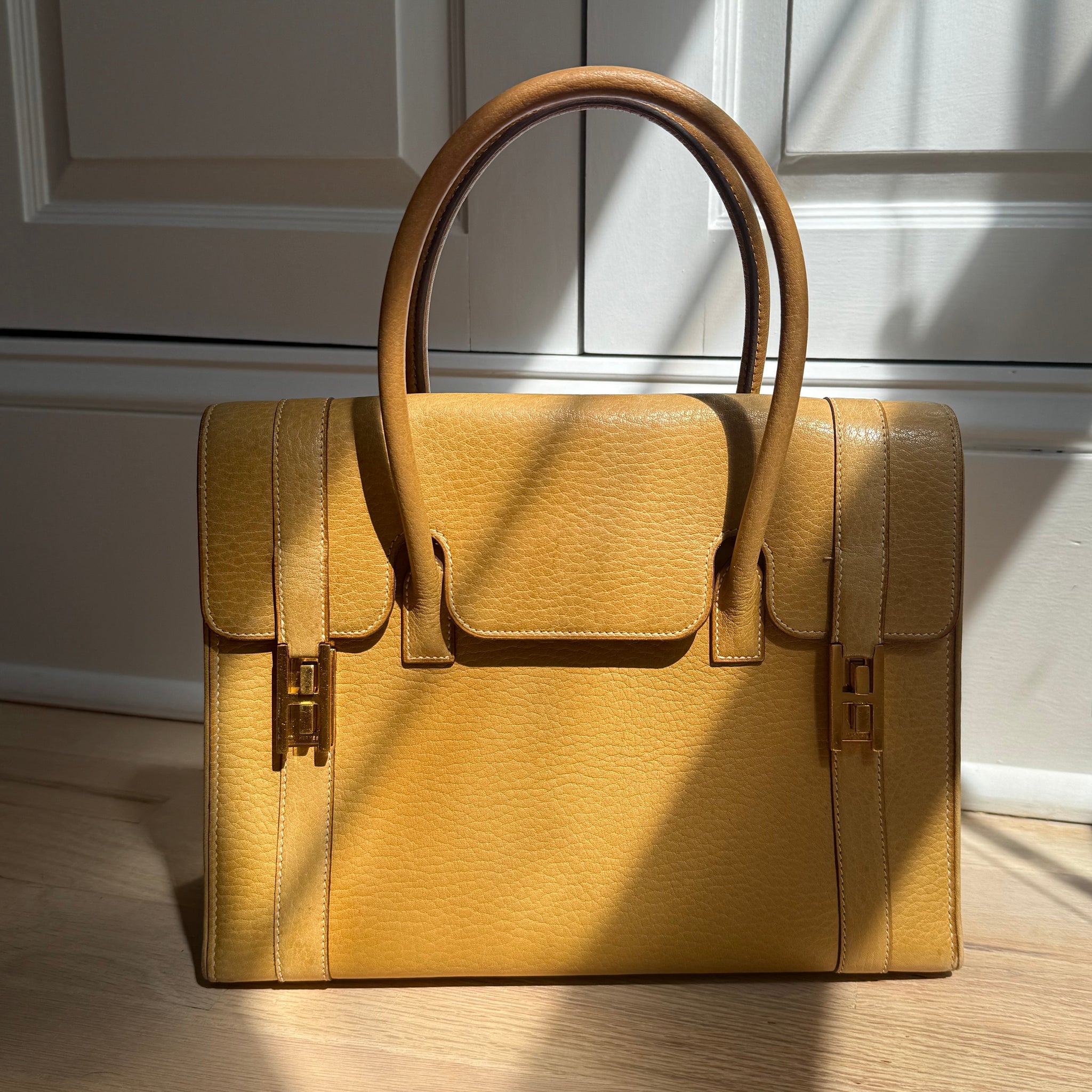 Hermès Vintage Drag 27 Paille by The Vintage New Yorker